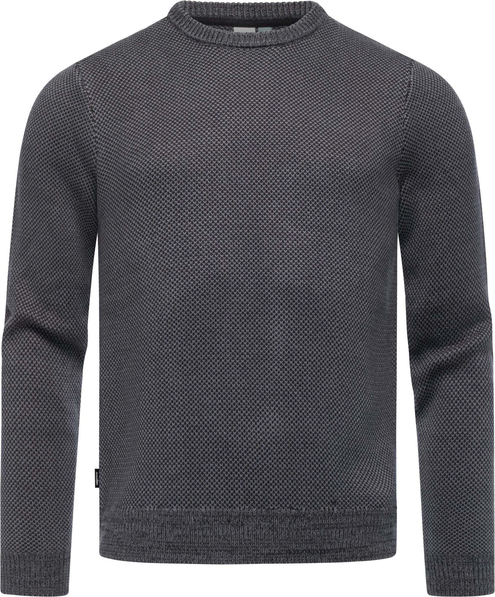 Ragwear Strickpullover "Larrs" stylischer Herren Sweatpullover mit Rippbünd günstig online kaufen