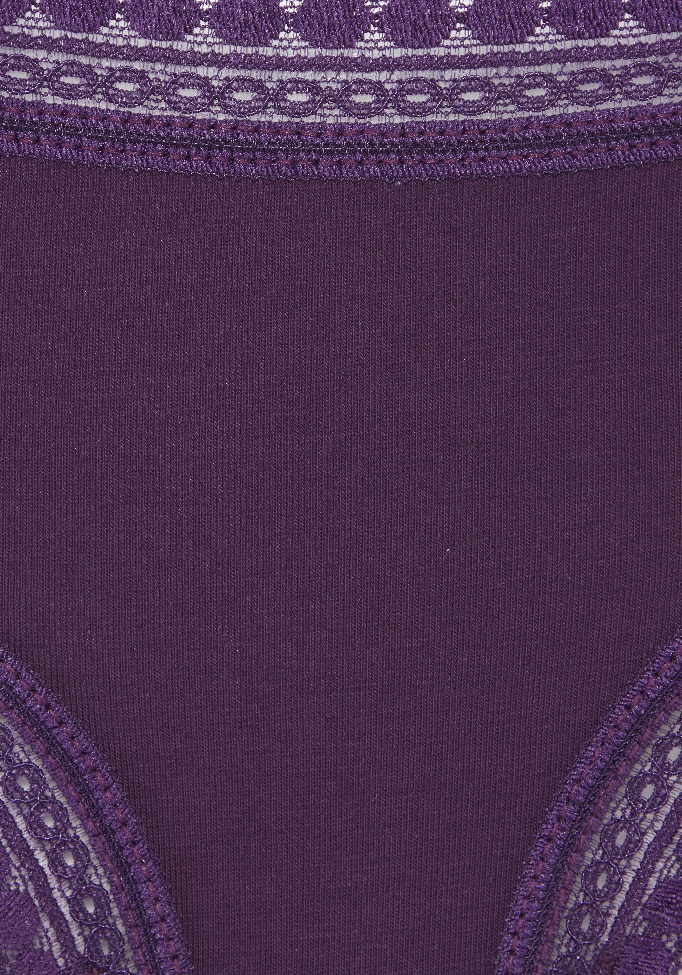 LASCANA Brasilslip 3er-Set, aus elastischer Baumwolle mit weicher Spitze günstig online kaufen