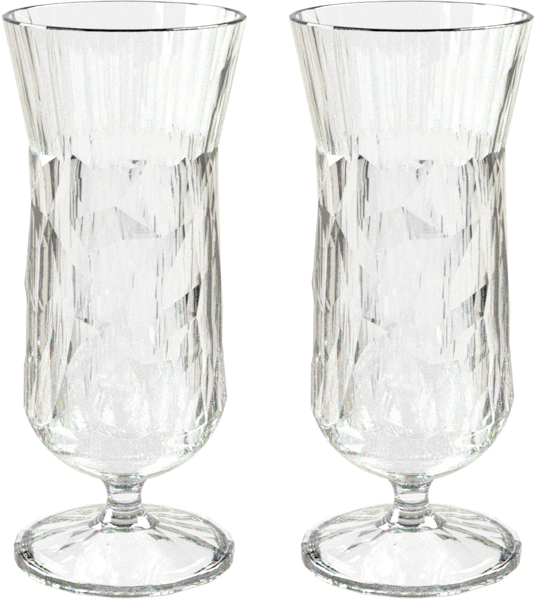 KOZIOL Gläser-Set "CLUB No. 17 2", (Set, 2 tlg.), CO² neutral, Made in Germany.Bozirkulärem Kunststoff, 400 ml, 2-teilig