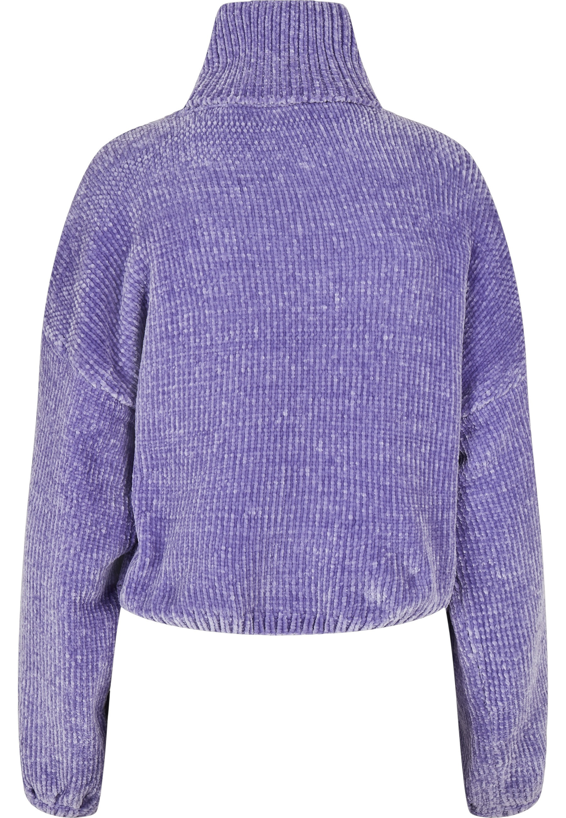 URBAN CLASSICS Sweatshirt »Urban Classics Damen Ladies Short Chenille Turtleneck Sweater«, 1 Stk.
