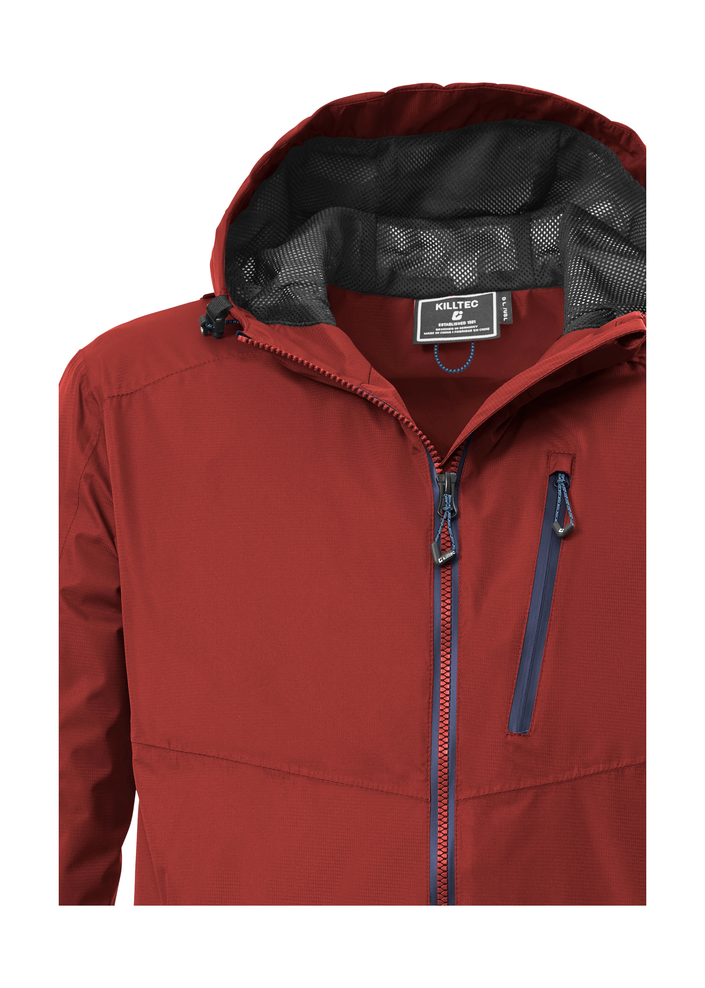 Killtec Funktionsjacke »KOS 41 MN JCKT« Wasserdichte, atmungsaktive Jacke mit verstellbarer Kapuze