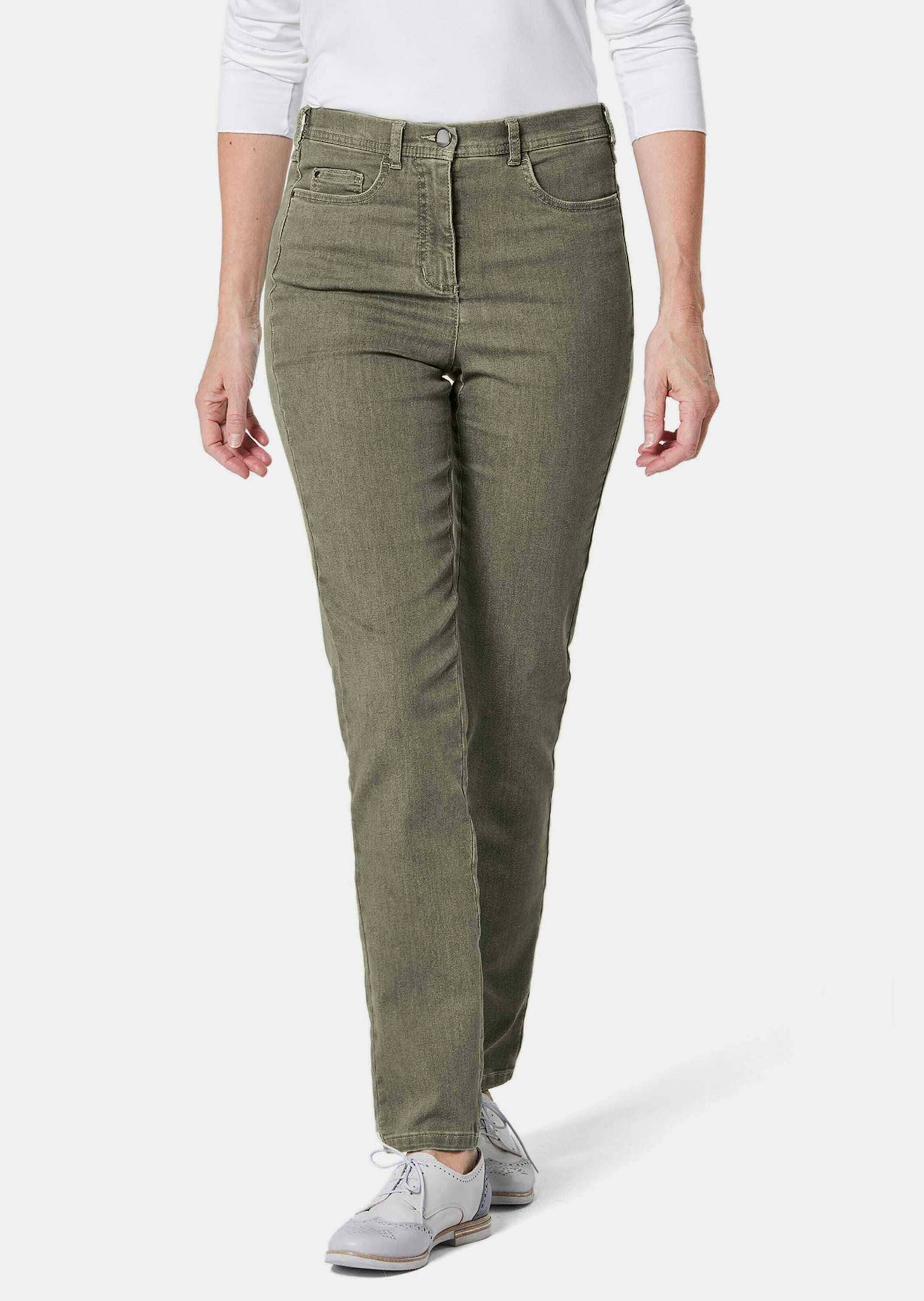 GOLDNER Regular-fit-Jeans »Kurzgröße Damen Jeans Slim Fit LOUISA mit Stretch-Anteil«