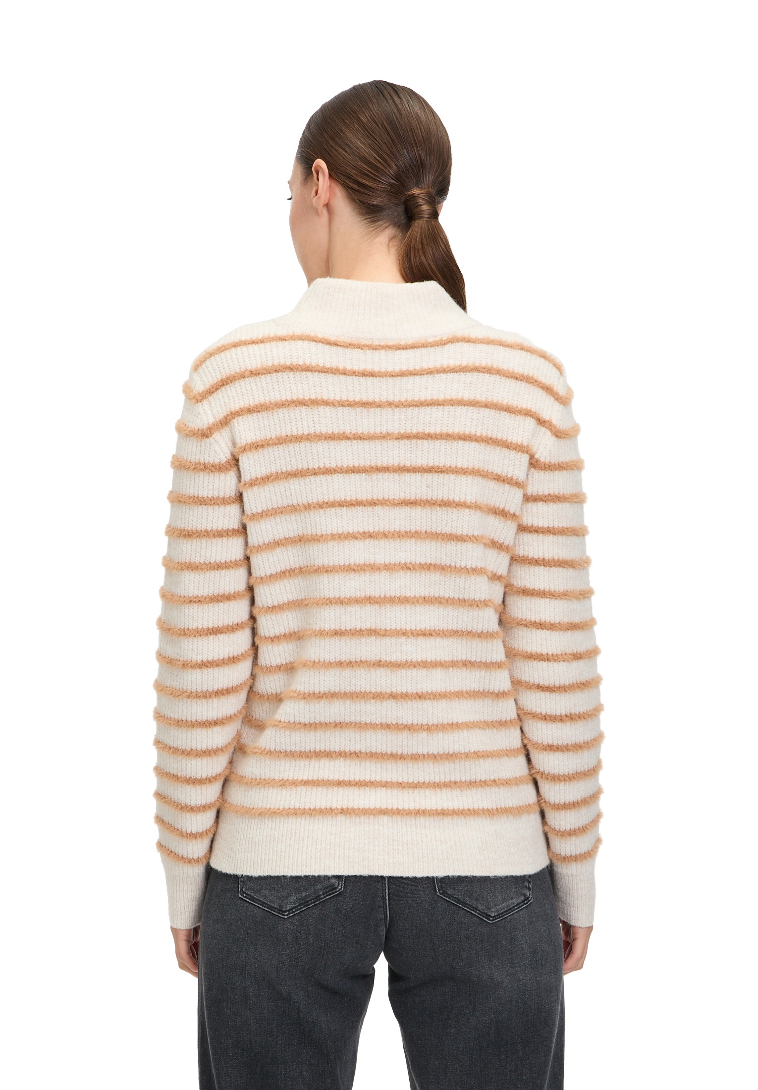 Betty&Co Strickpullover »Betty & Co Strickpullover mit Rundhalsausschnitt«, (1 tlg.), Struktur