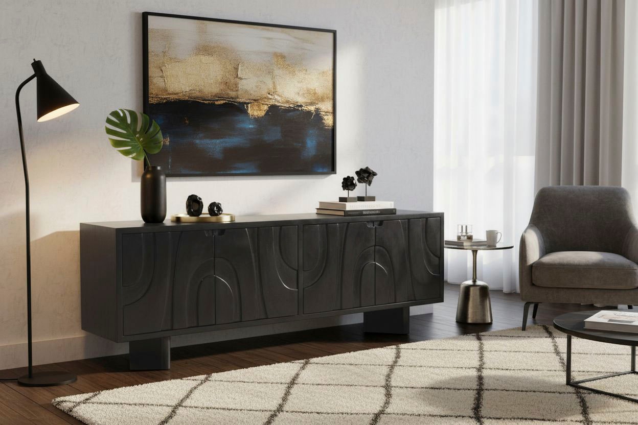 SIT Lowboard 1 Stk. tlg. mit Schnitzereien auf der Front