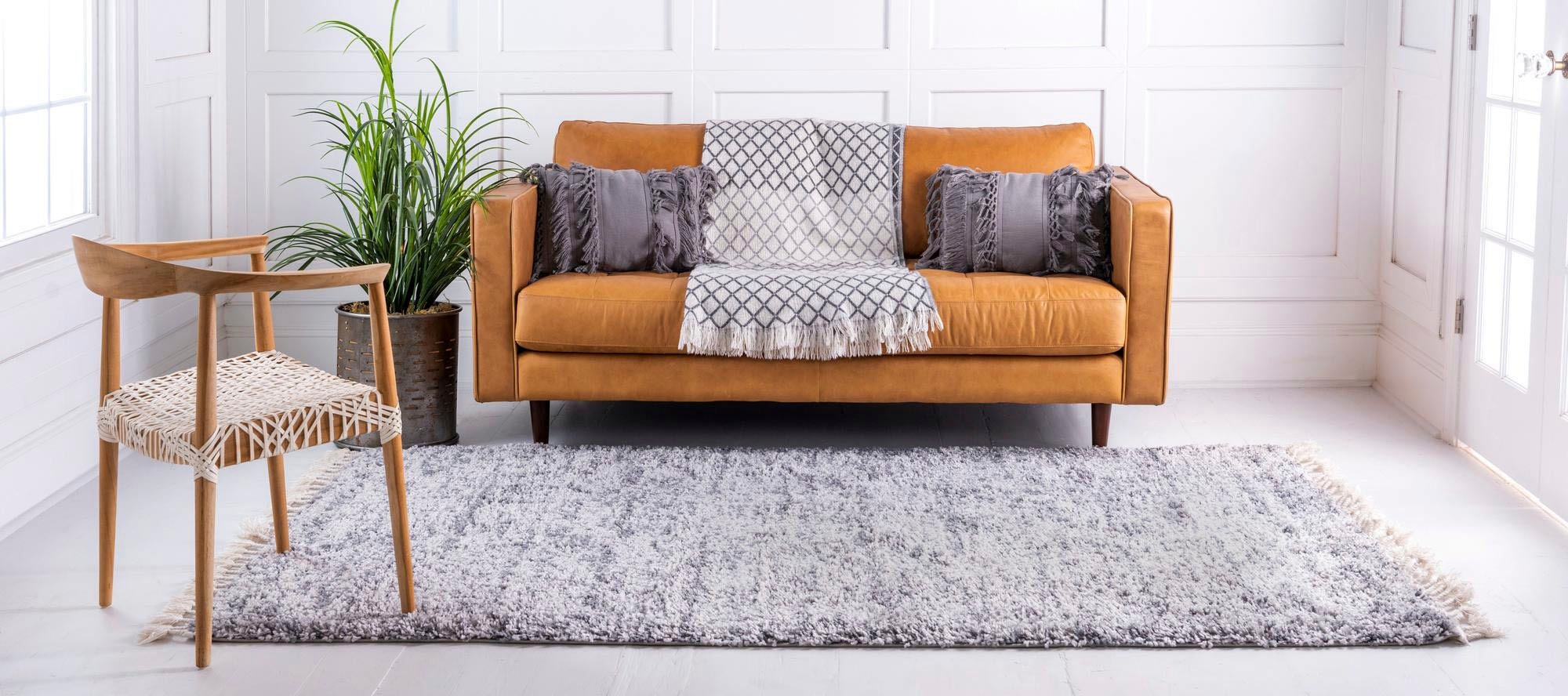 Myflair Möbel & Accessoires Hochflor-Teppich »Top Shag, LAGERRÄUMUNG!«, rechteckig, 32 mm Höhe, gewebt, melierte Optik, weich & kuschelig, mit Fransen