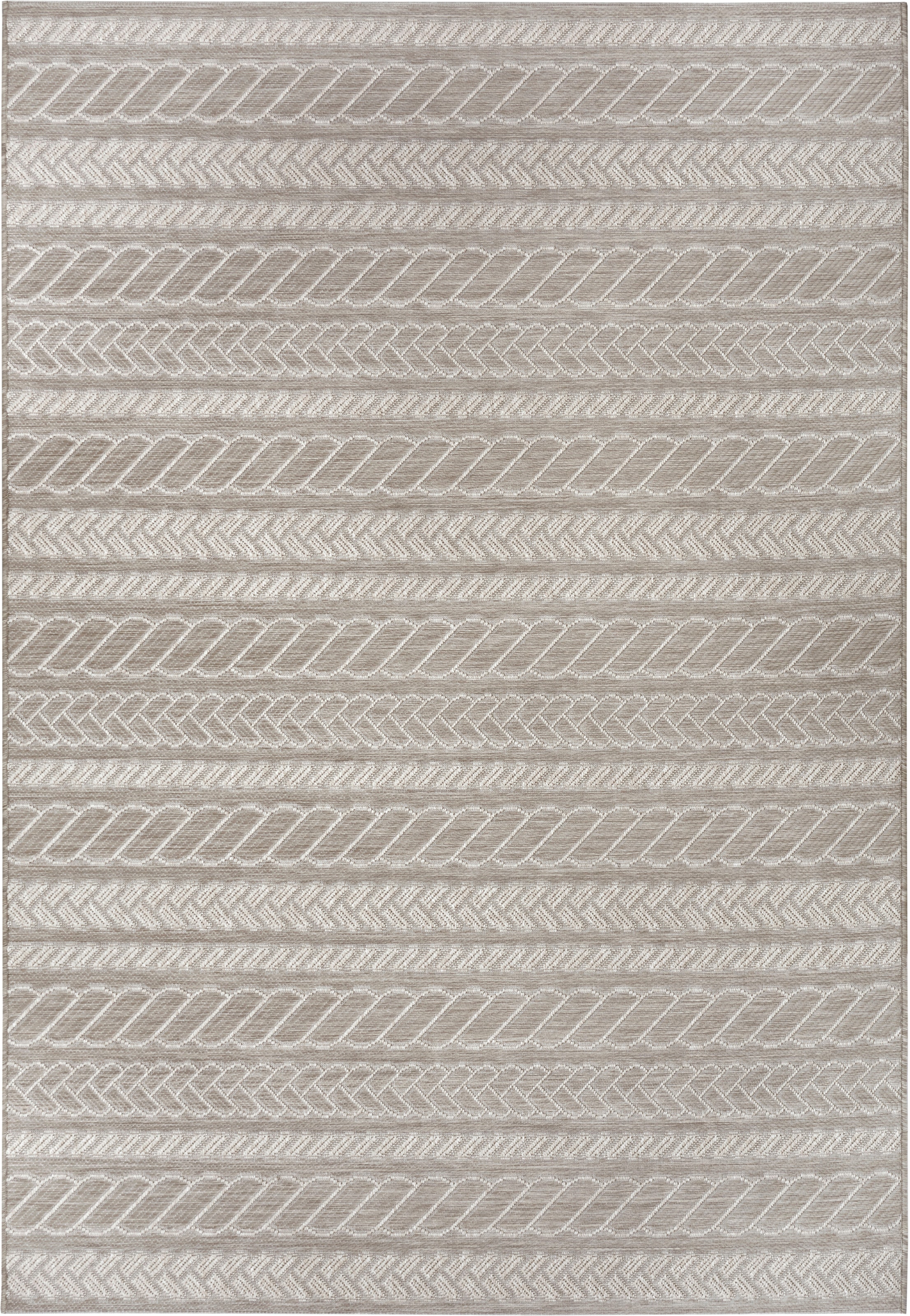 freundin Home Collection Designteppich »Somba«, rechteckig, 4 mm Höhe, Flachgewebe Makramee Optik, Robust, Pflegeleicht