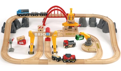 Spielzeug-Eisenbahn »BRIO® WORLD, Frachten Set Deluxe«, (Set)