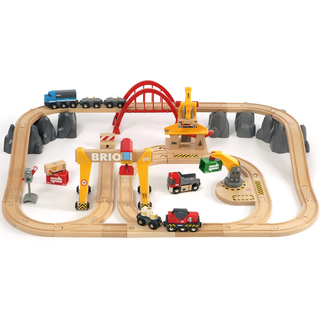 BRIO® Spielzeug-Eisenbahn »BRIO® WORLD, Frachten Set Deluxe«, (Set)