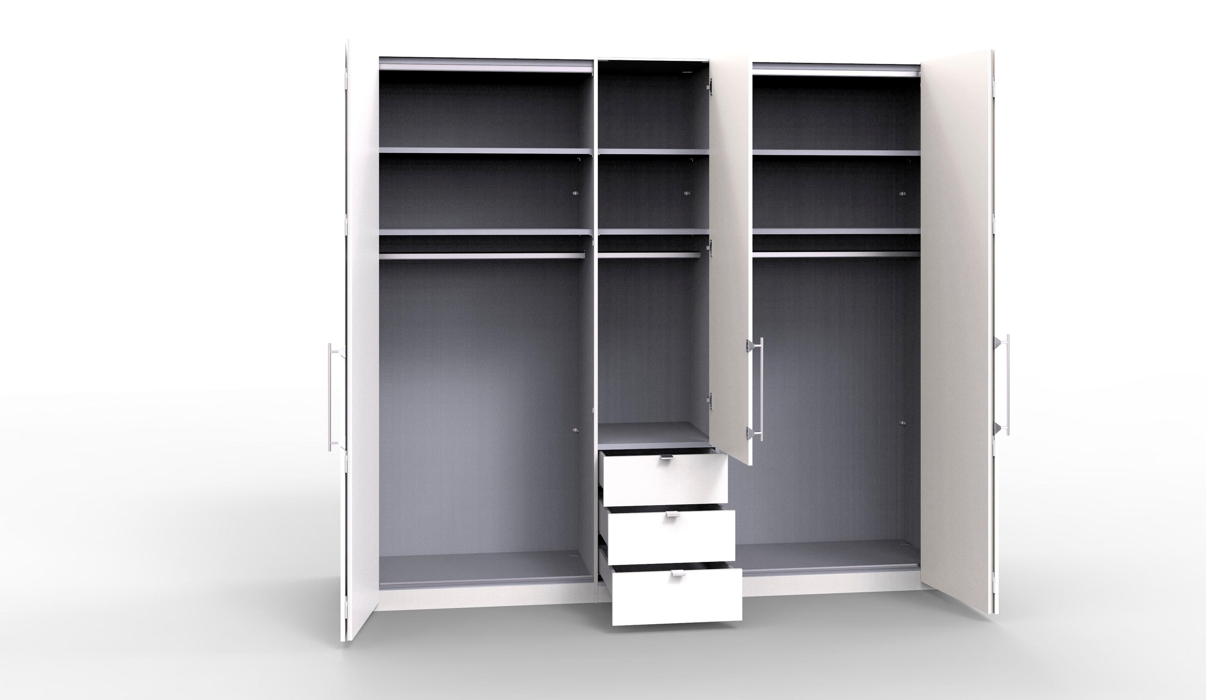 WIEMANN Kleiderschrank »Loft«, Glasfront