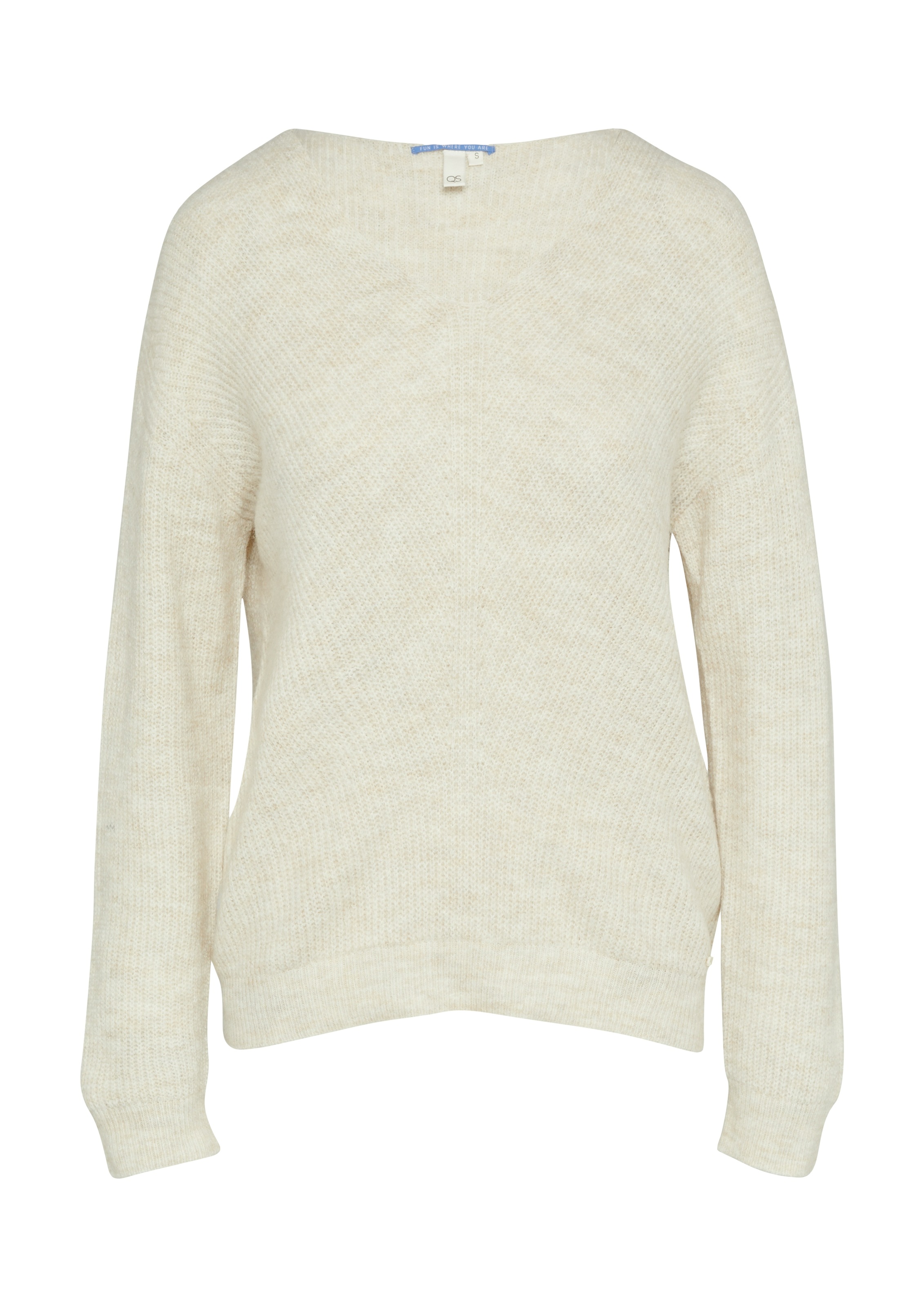 QS Strickpullover, in Melange Optik