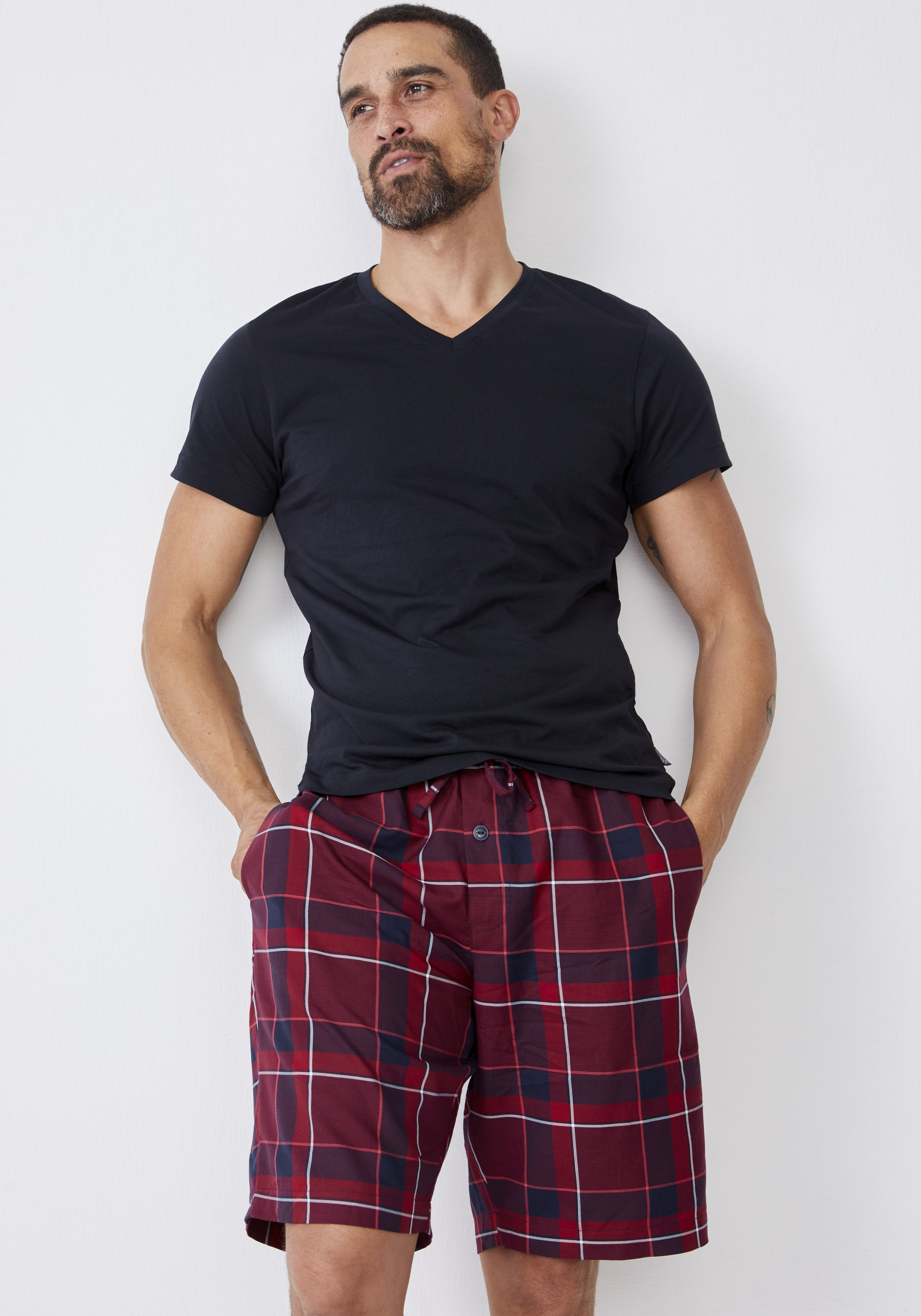 Jockey V-Shirt "American V-Neck Shirt" 2er Pack, lockere Passform, flache N günstig online kaufen