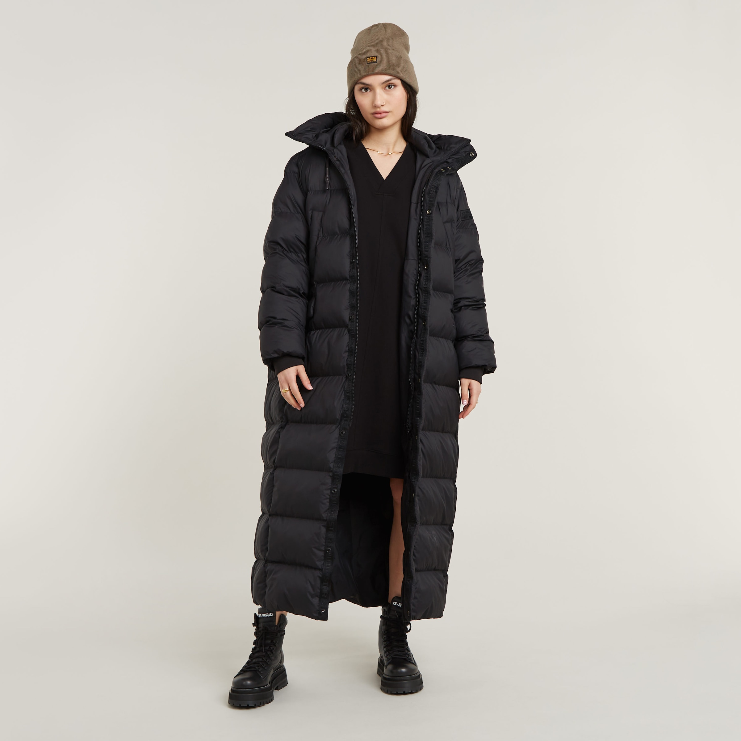 Steppjacke »Whistler Long Puffer«, mit Kapuze, mit zusätzlichem Kordelzug innen