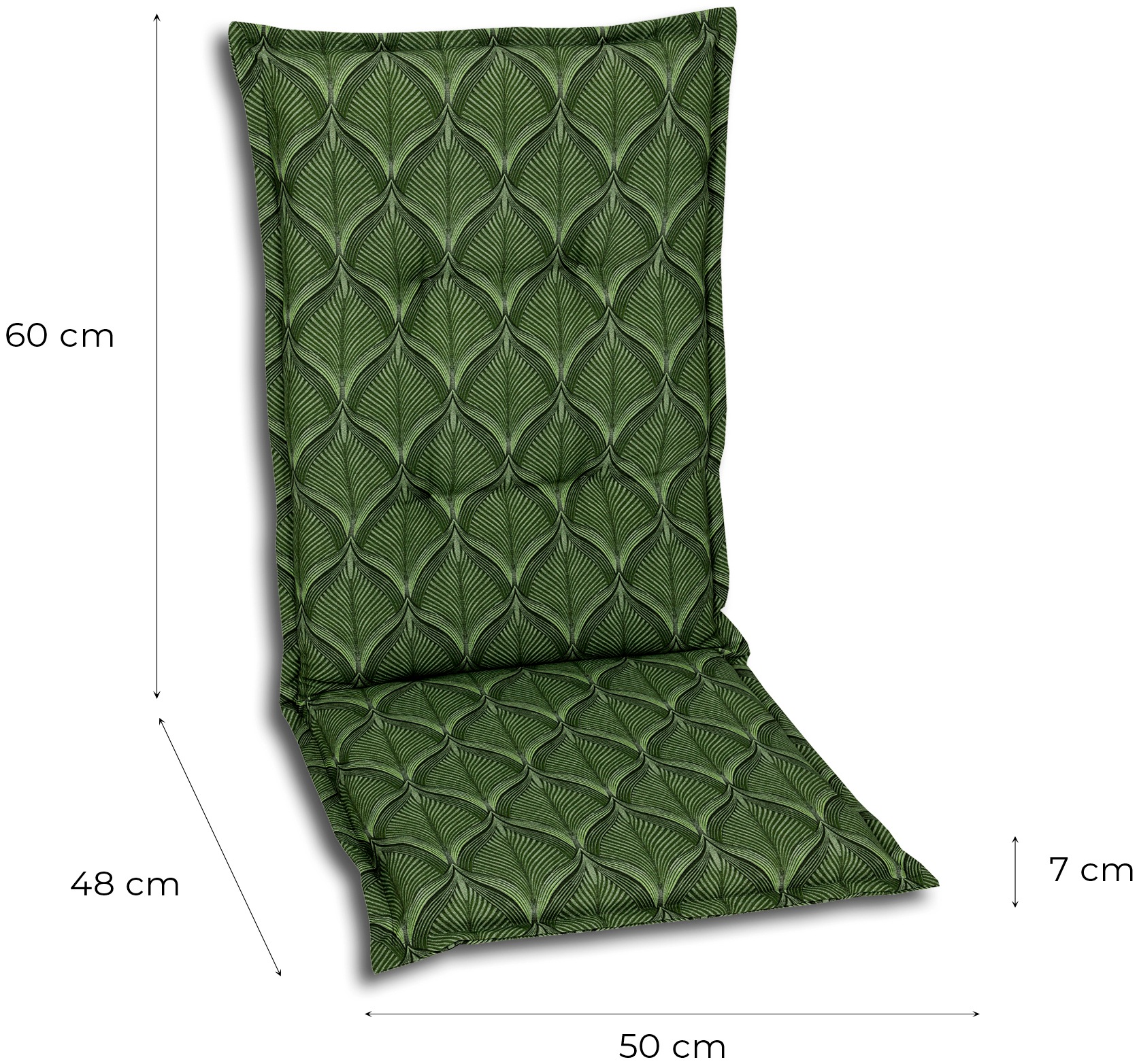GO-DE Sitzauflage, Maße ca.: 50 cm x 108 cm x 7 cm