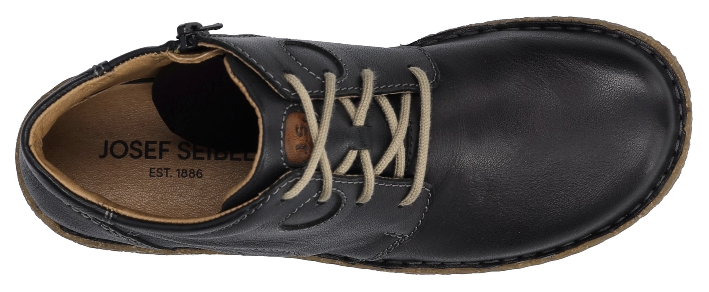 Josef Seibel Schnürstiefelette »Neele 46«, Freizeitschuh, Komfortschuh mit Wechselfußbett aus Leder