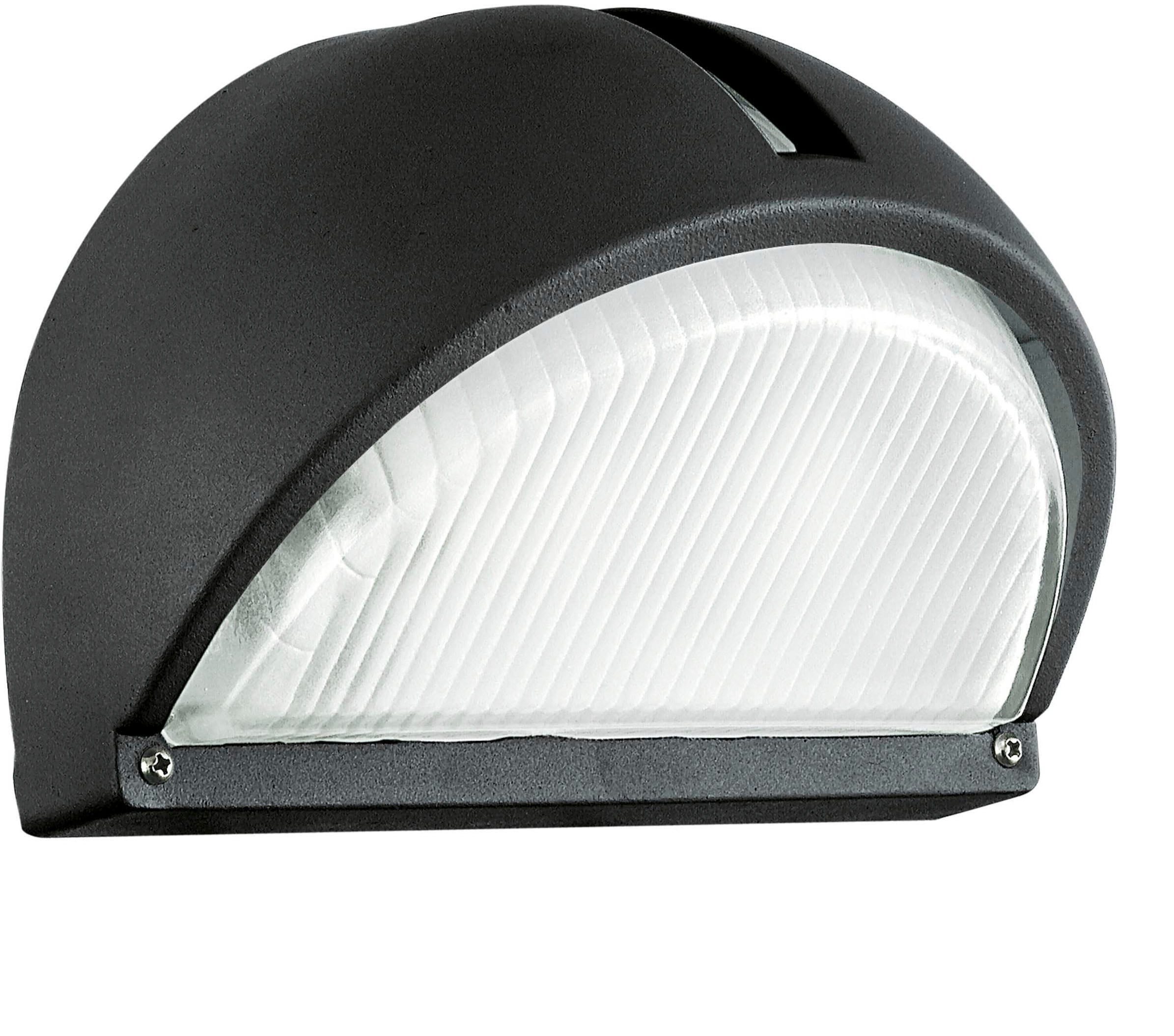 EGLO Wandleuchte »Onja Außen-Wandlampe, Außenleuchte aus Aluguss und Glas, E27, IP44« E27 1 Stk. Wand-/Deckenleuchte - L22 x H15,5 x AL12,5 cm - schwarz - 1X40W exkl.
