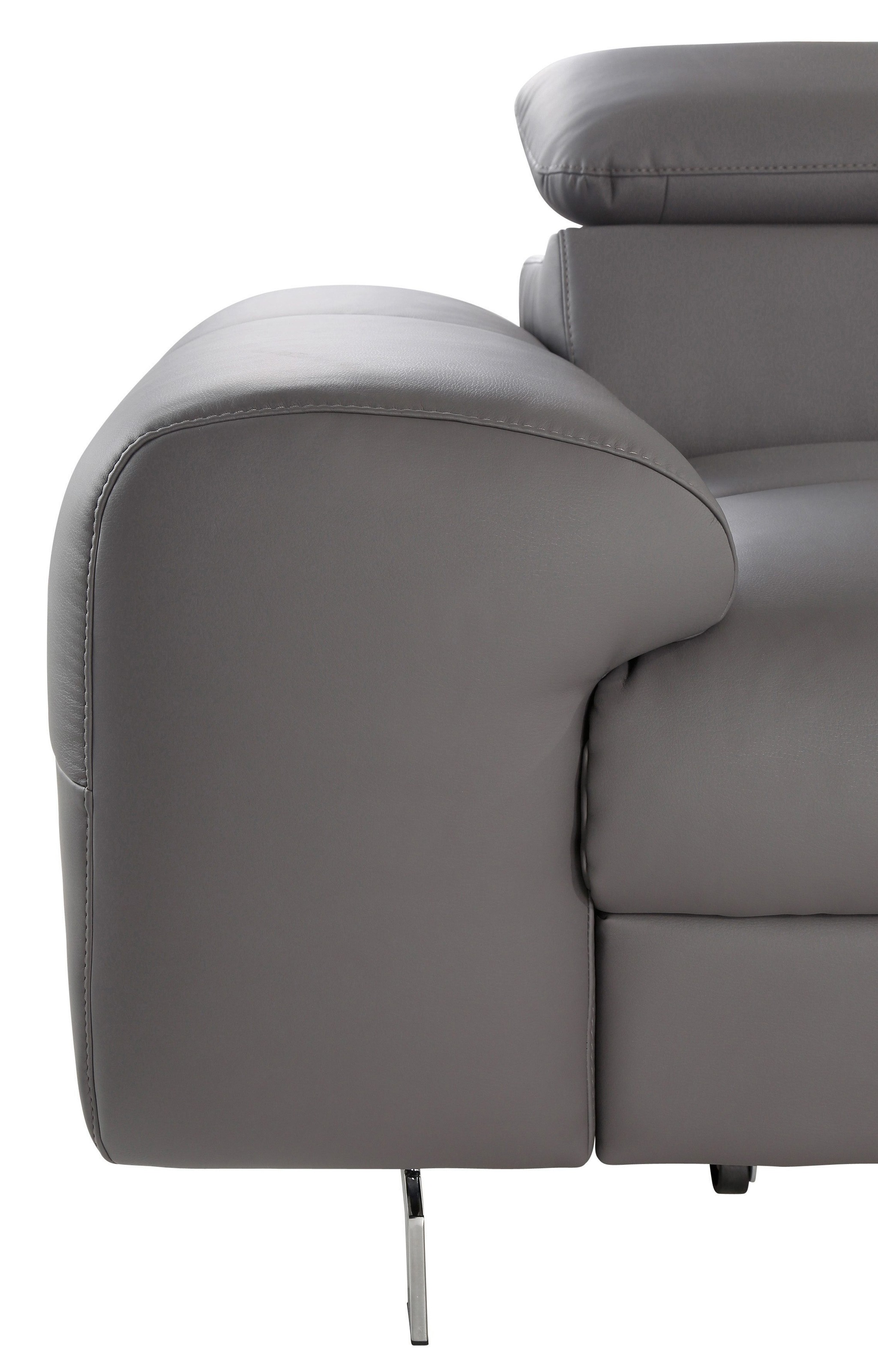 COTTA Polstergarnitur »Chef L-Form«, (Set), Set bestehend aus: Ecksofa mit Kopfteilverstellung & Hocker
