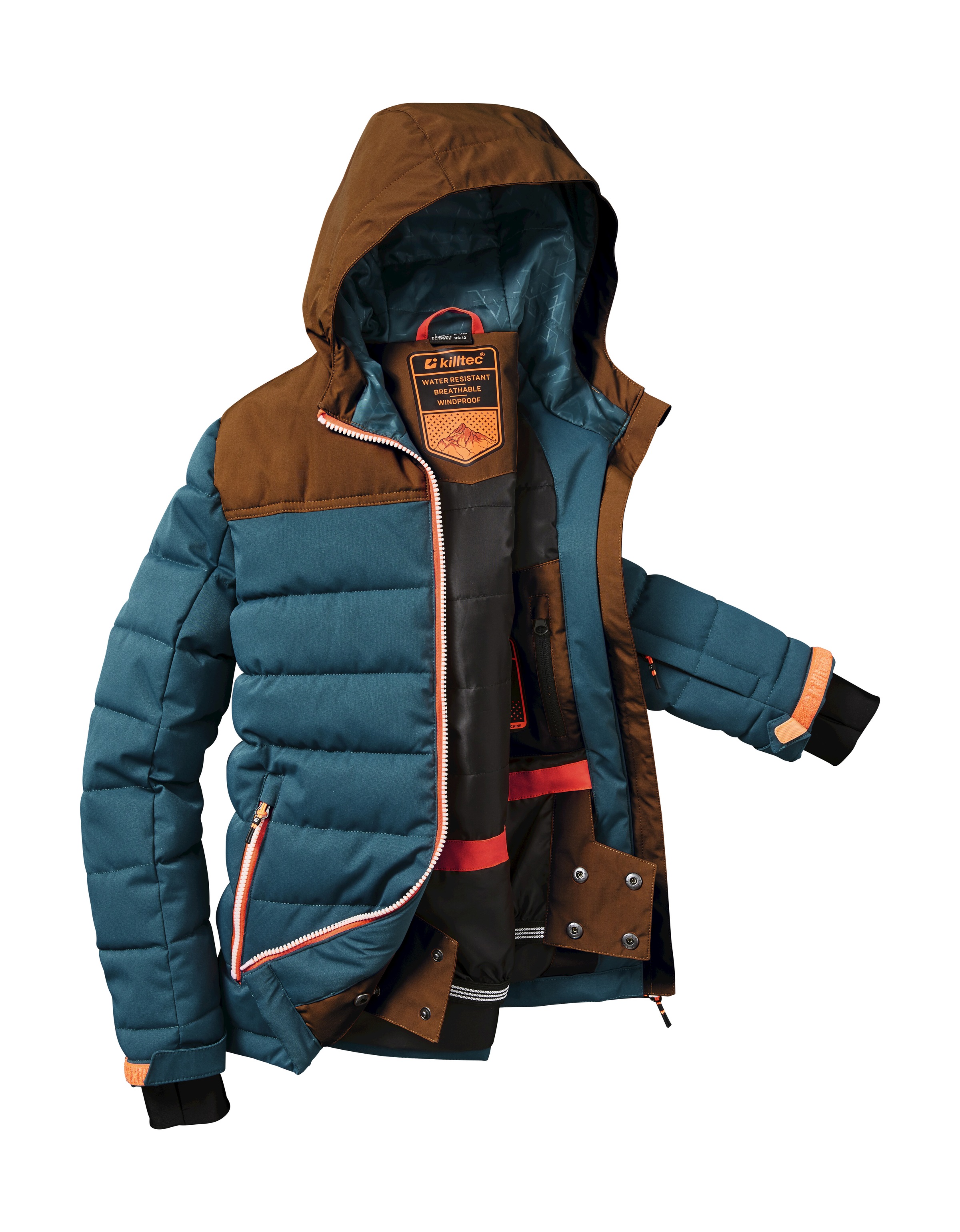 Thumbnail - Killtec Skijacke "KSW 123 BYS SKI QLTD JCKT", Wasserabweisende, winddichte Winterjacke mit Colourblock-Design