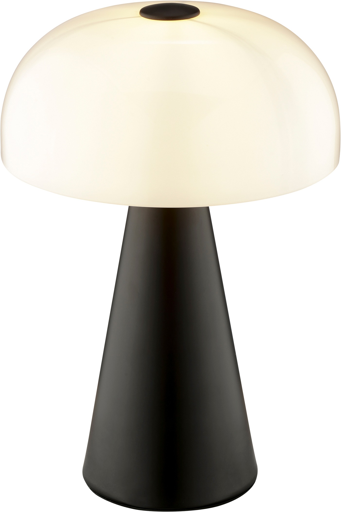 Brilliant Tischleuchte »Crescent« E14 1 Stk. Pilz Tischleuchte, 35 cm, Ø 24 cm, E14, Schalter am Kabel, schwarz
