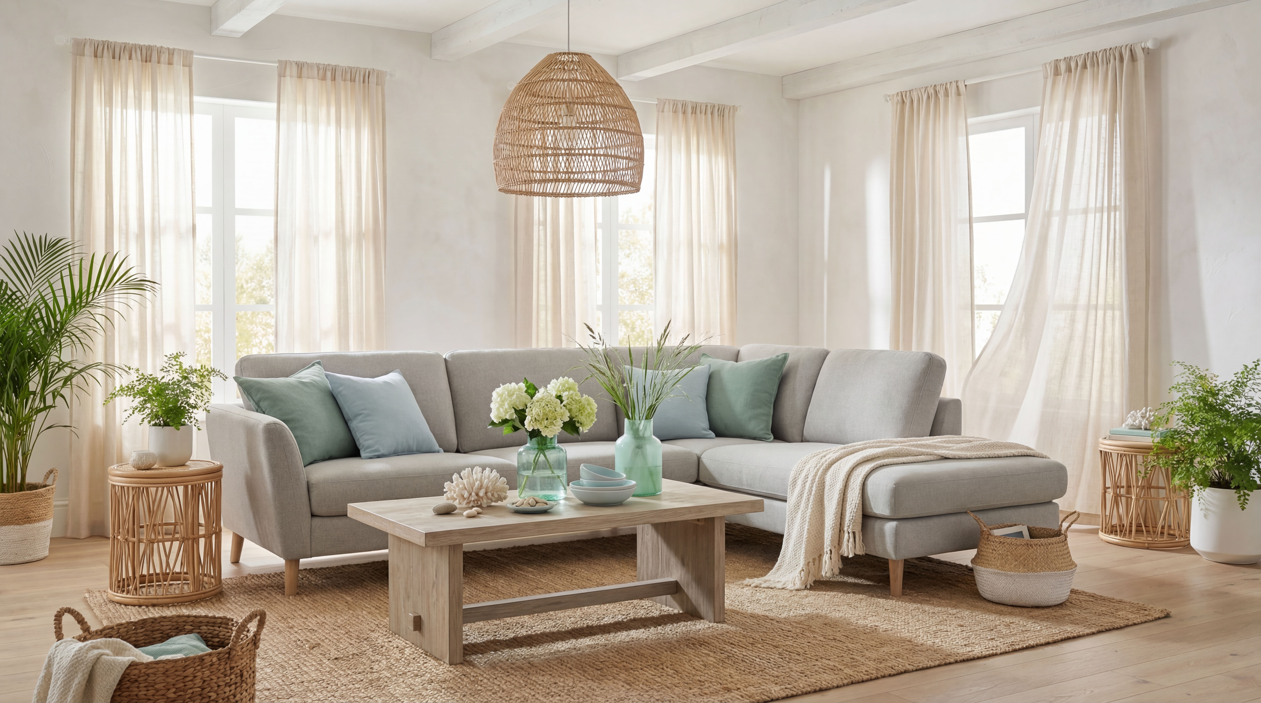 OTTO home Ecksofa "MARSEILLE 278/202 cm, L-Form, Ottom. rechts/links, verschiedene Bezüge" Massivholzbeine Eiche, Landhausstil, Wellenunterfederung