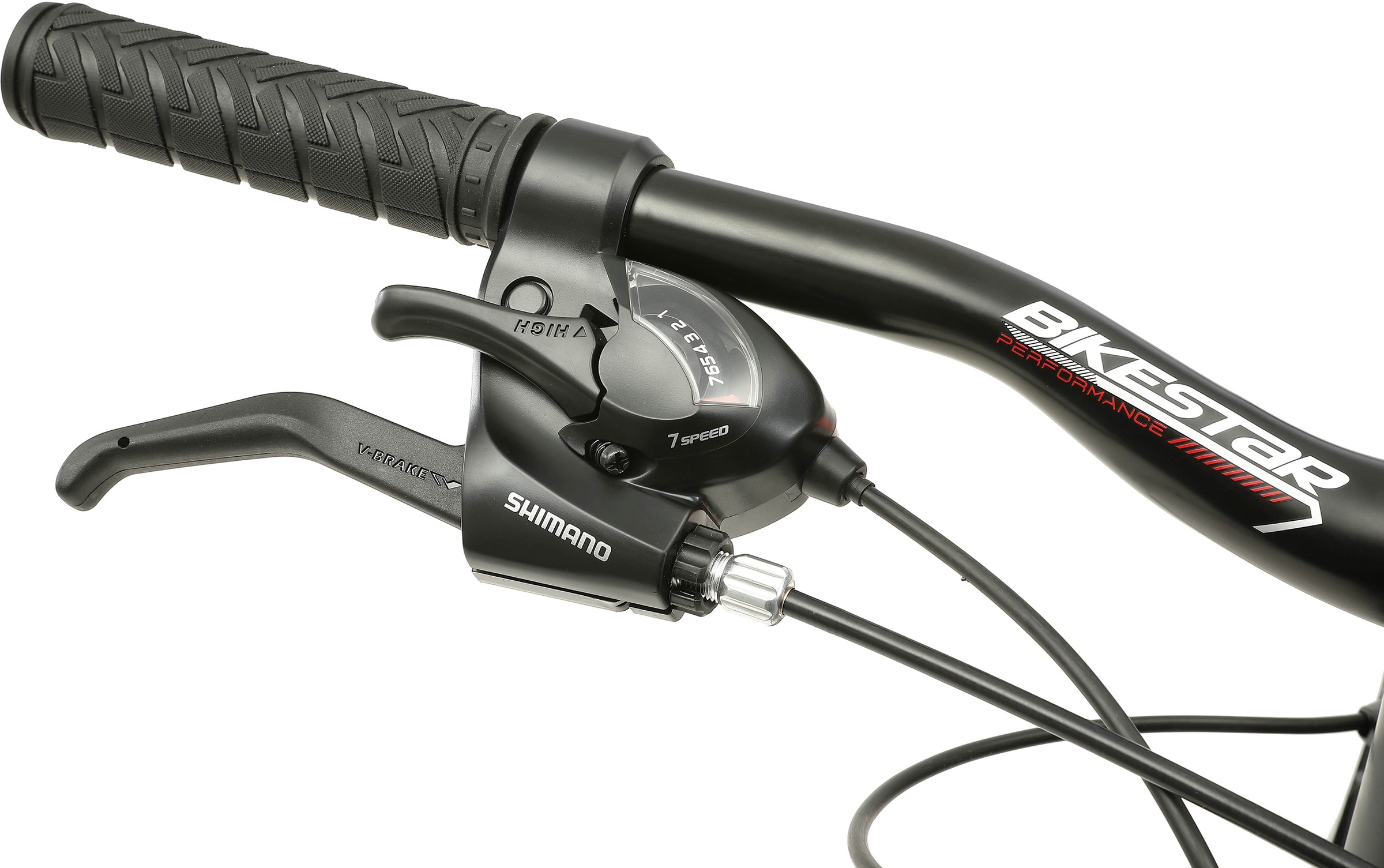 Bikestar Mountainbike 21 Gang Shimano RD-TY300 Schaltwerk Kettenschaltung für Damen und Herren, Kettenschaltung