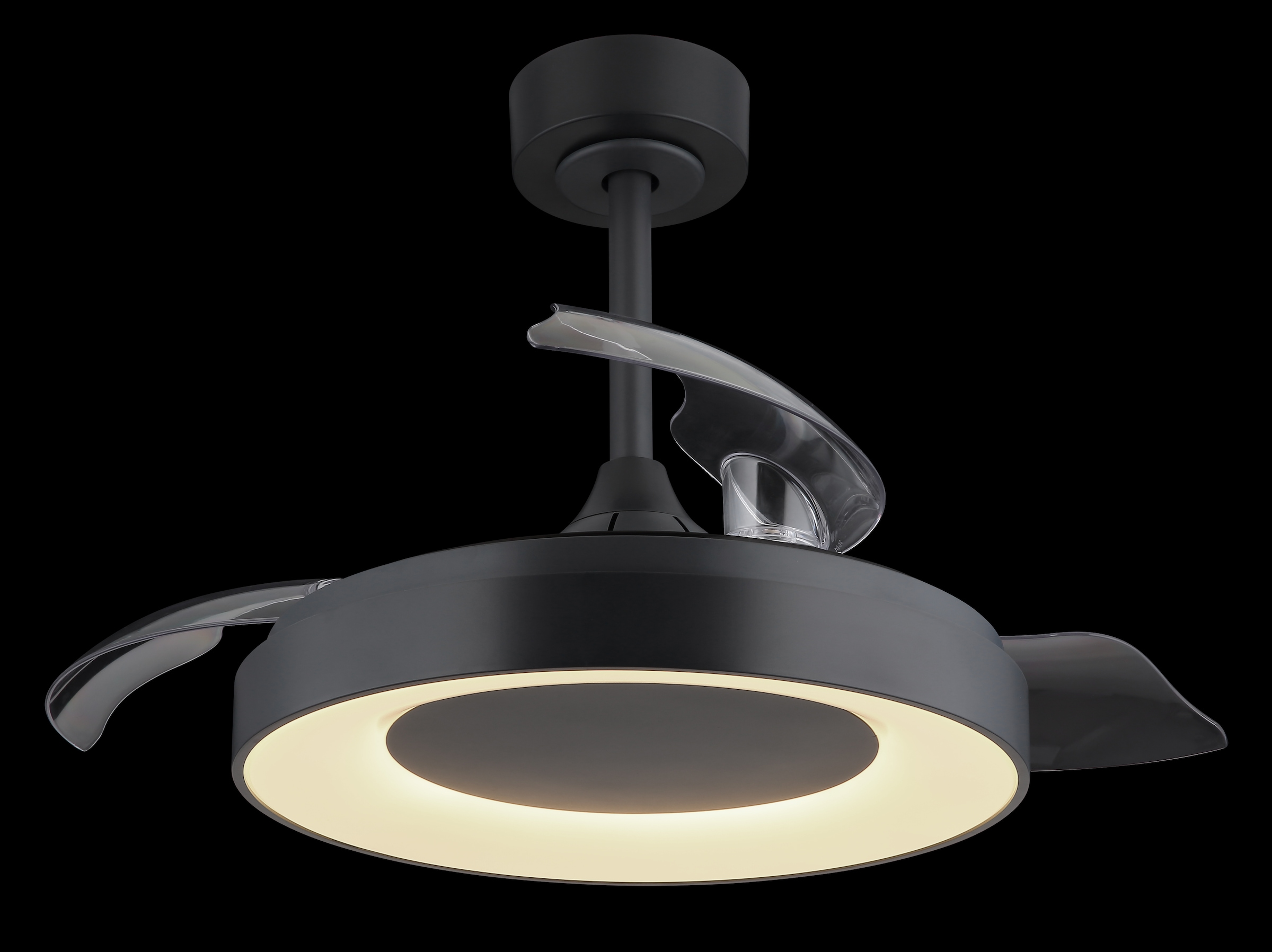 GLOBO LIGHTING Deckenleuchte »ELINA«, Leuchtmittel LED-Modul | LED fest integriert, Ventilator / Schlafzimmer / Wohnzimmer / Arbeitszimmer/ rund /3 Flügel