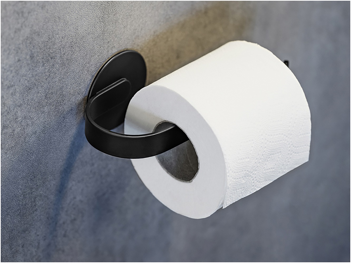 WENKO Toilettenpapierhalter »Turbo-Loc® Modell Bivio«, aus Aluminium, Befestigen ohne Bohren