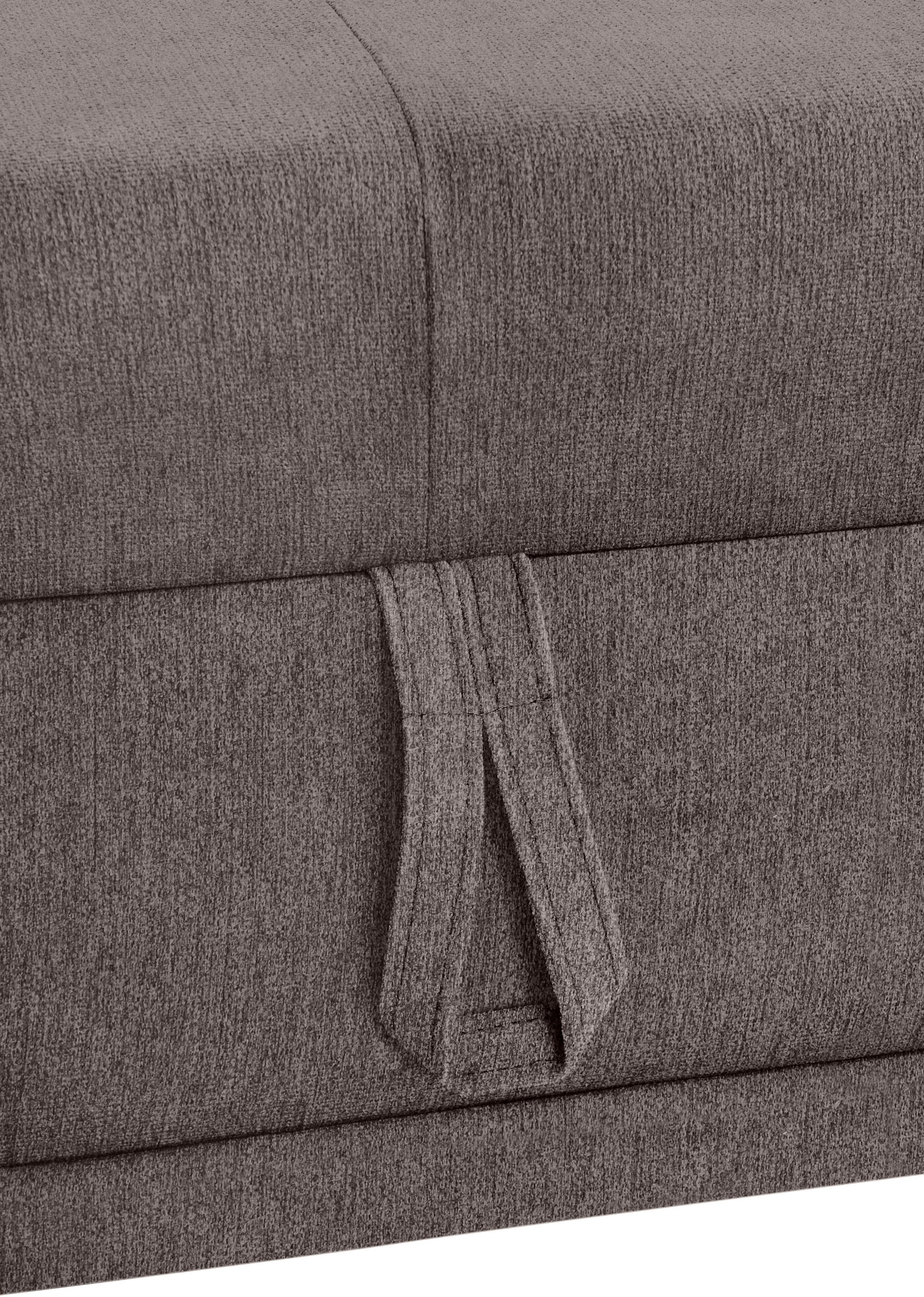 COTTA Wohnlandschaft »Holiday U-Form mit Sitztiefen-, Armteil- und Kopfteilverstellung«, wahlweise mit Bettfunktion & Bettkasten