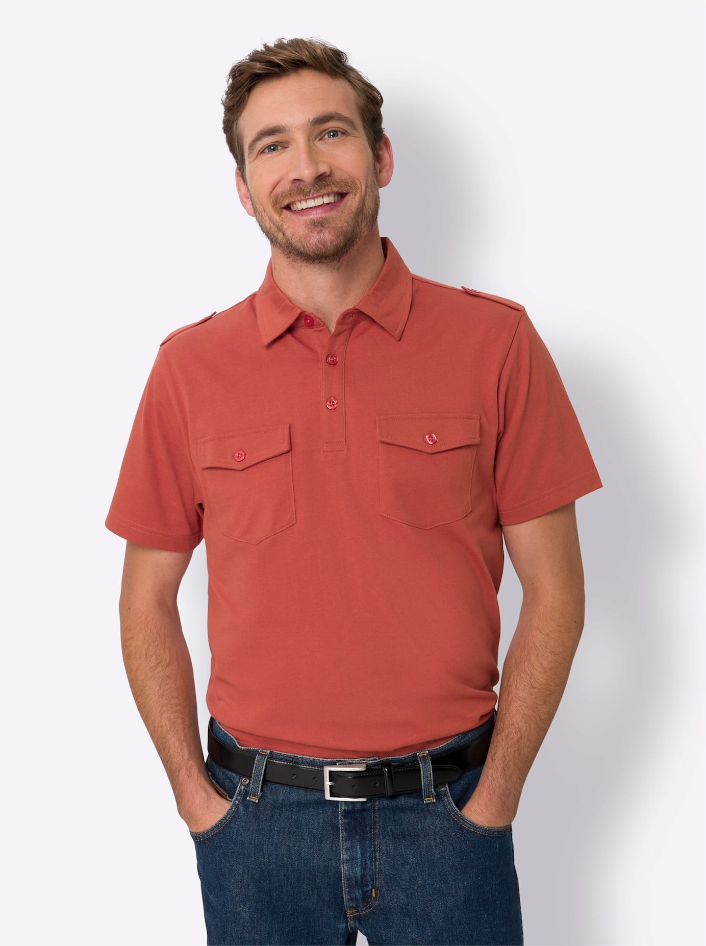 Classic Poloshirt "Kurzarm-Poloshirt" 1 Stk. tlg. günstig online kaufen