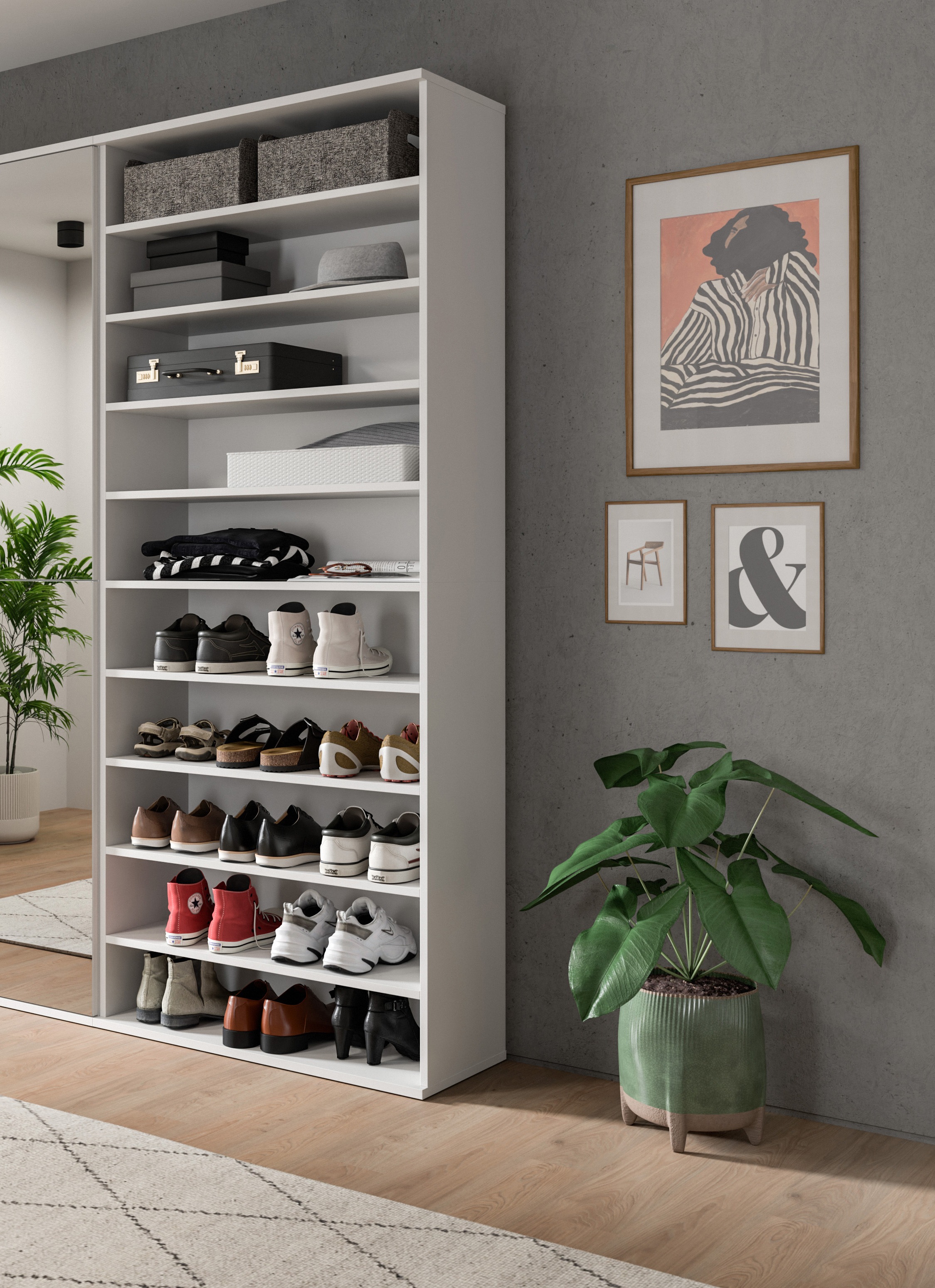 INOSIGN Schuhregal "Trondheim Schuhregal Höhe 191cm,", (1 St.), für ca. 30 günstig online kaufen