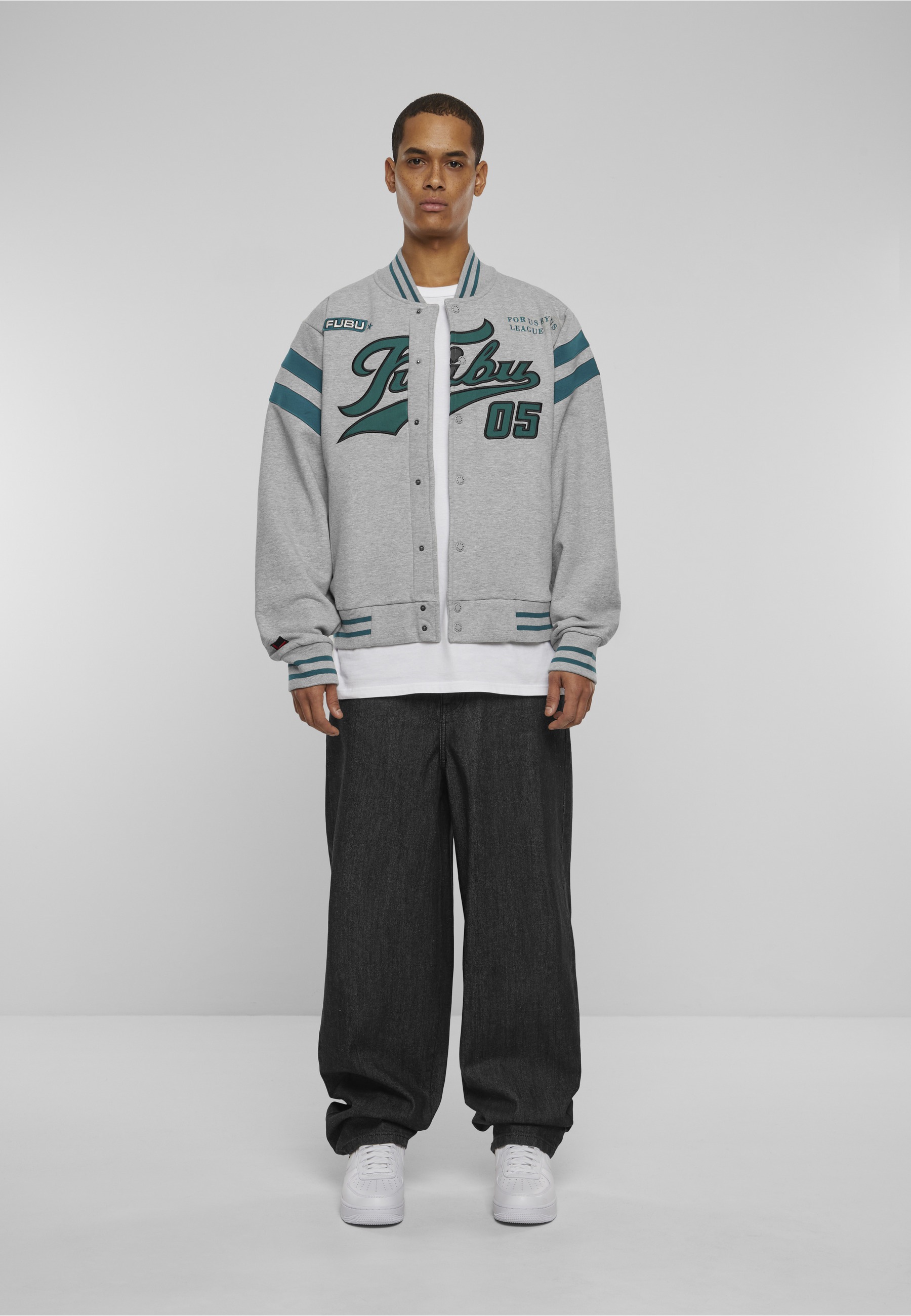 Fubu Collegejacke »Fubu Herren FM223-005-1 Varsity Sweat College Jacket« 1 Stk. tlg. ohne Kapuze