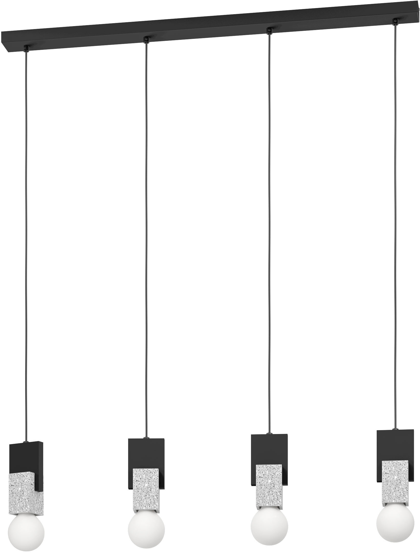 EGLO Hängeleuchte »LOBATIA«, Hängeleuchte in schwarz aus Stahl, Holz - exkl.  E27 - 40W | BAUR | Deckenlampen