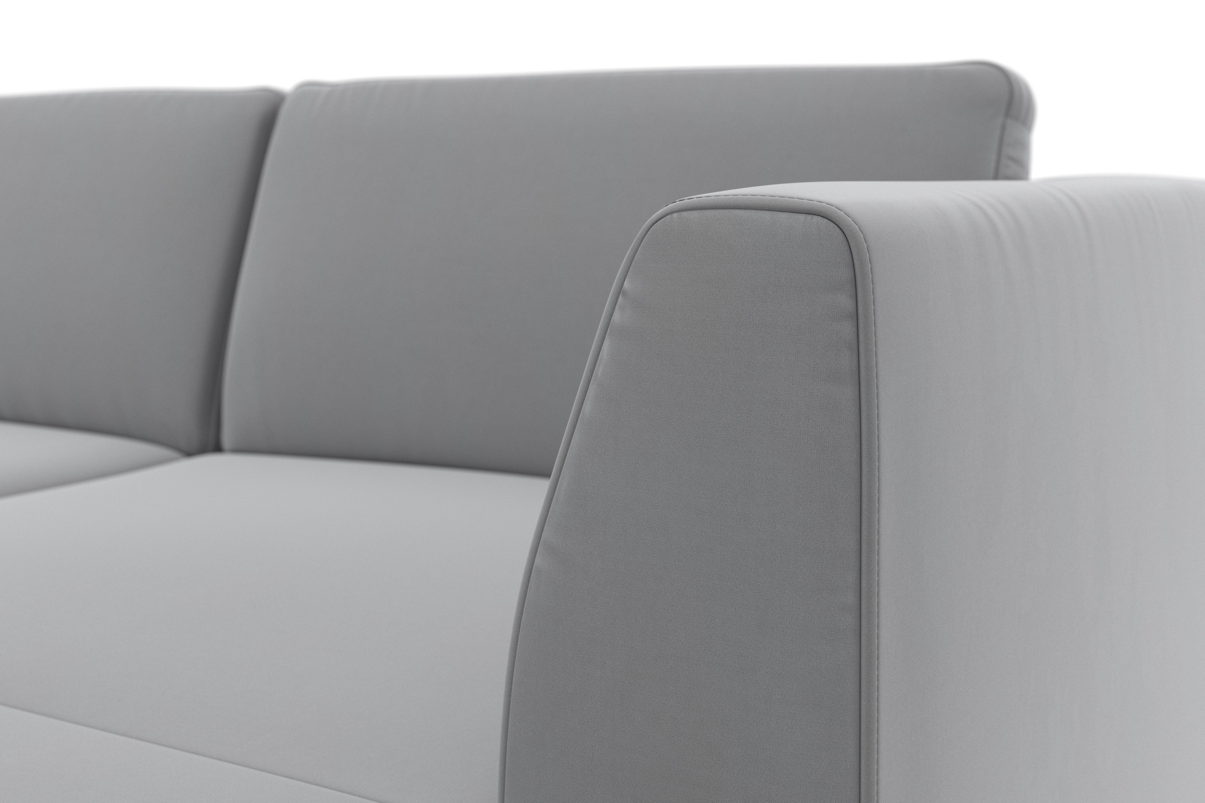 sit&more Wohnlandschaft »Olsen U-Form«, inklusive Sitztiefenverstellung, wahlweise mit Bettfunktion, 15cm hoch