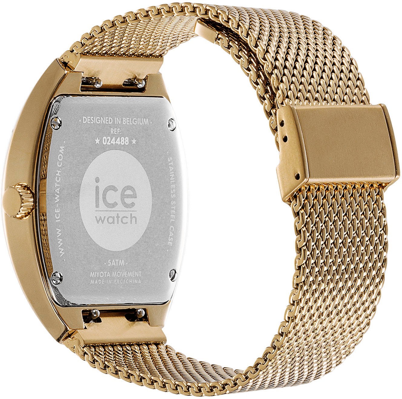 ice-watch Quarzuhr »ICE boliday - Dome - Metal mesh - Small - 3H + Date«, Armbanduhr, Damenuhr, Edelstahlarmband, Datum, analog