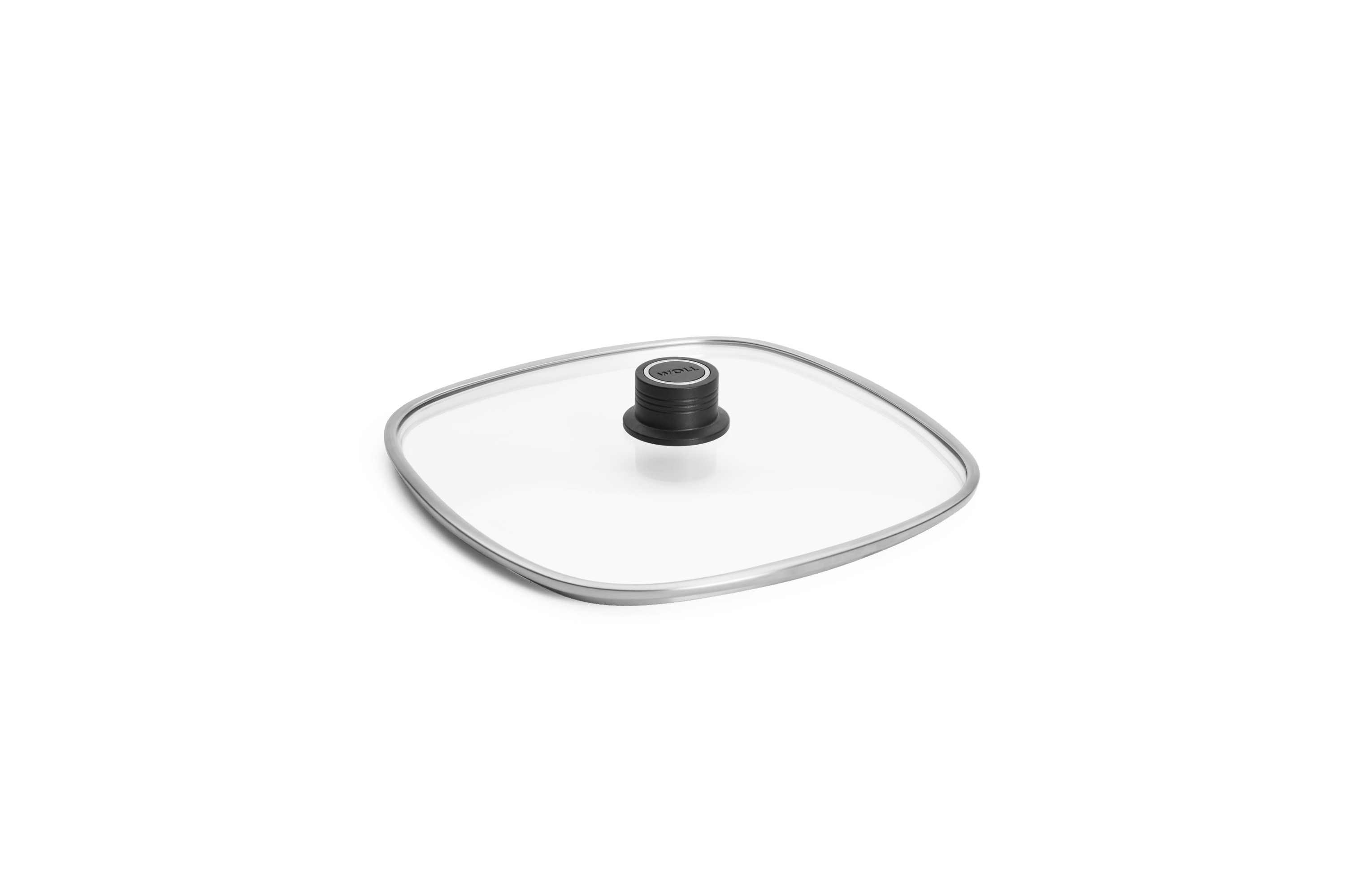 WOLL "WOLL Eco Logic Sicherheitsglasdeckel, viereckig" Hitzebeständig, Spülmaschinengeeignet, für Pfannen und Töpfe