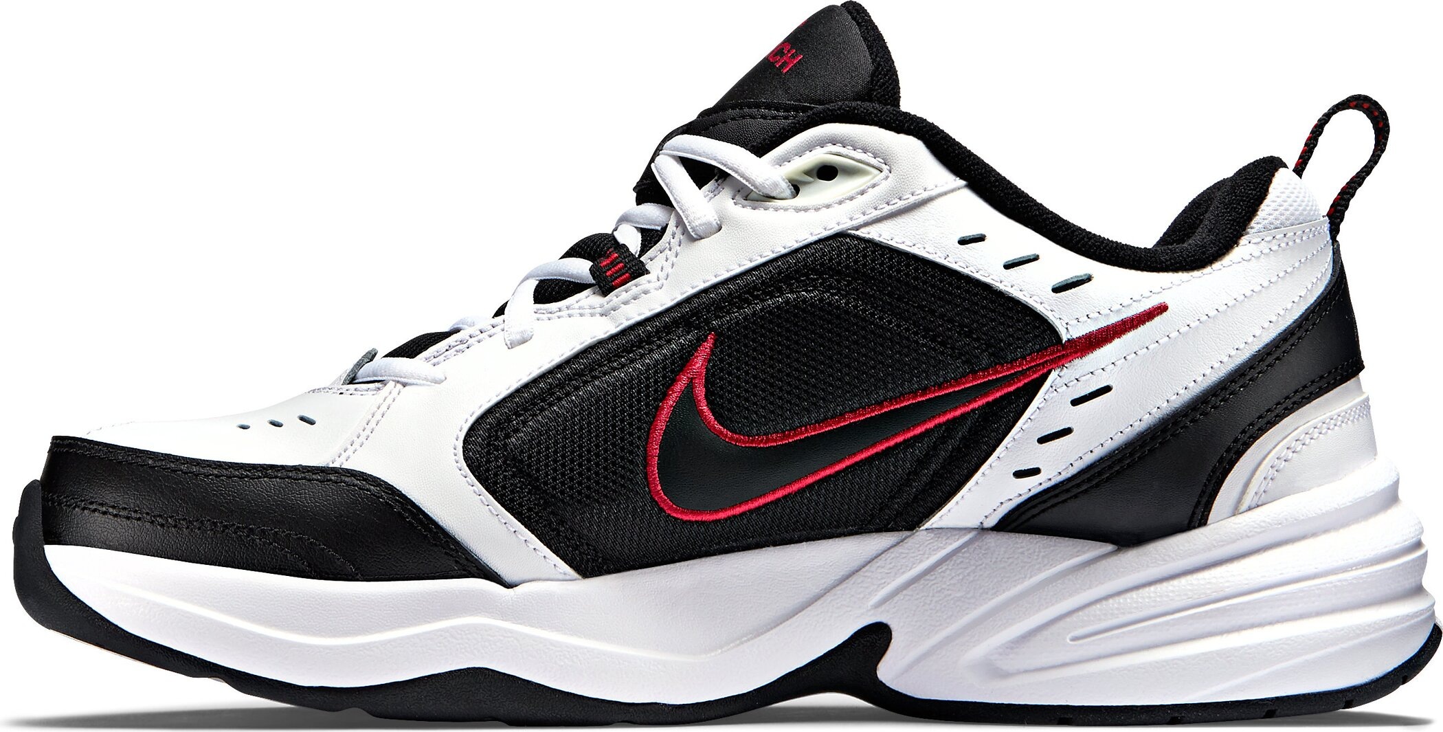 Sneaker NIKE "AIR MONARCH IV", Herren, Gr. 44, schwarz-weiß (weiß, schwarz), Leder, Synthetik, Textil, Schuhe Sneaker, Topseller 2