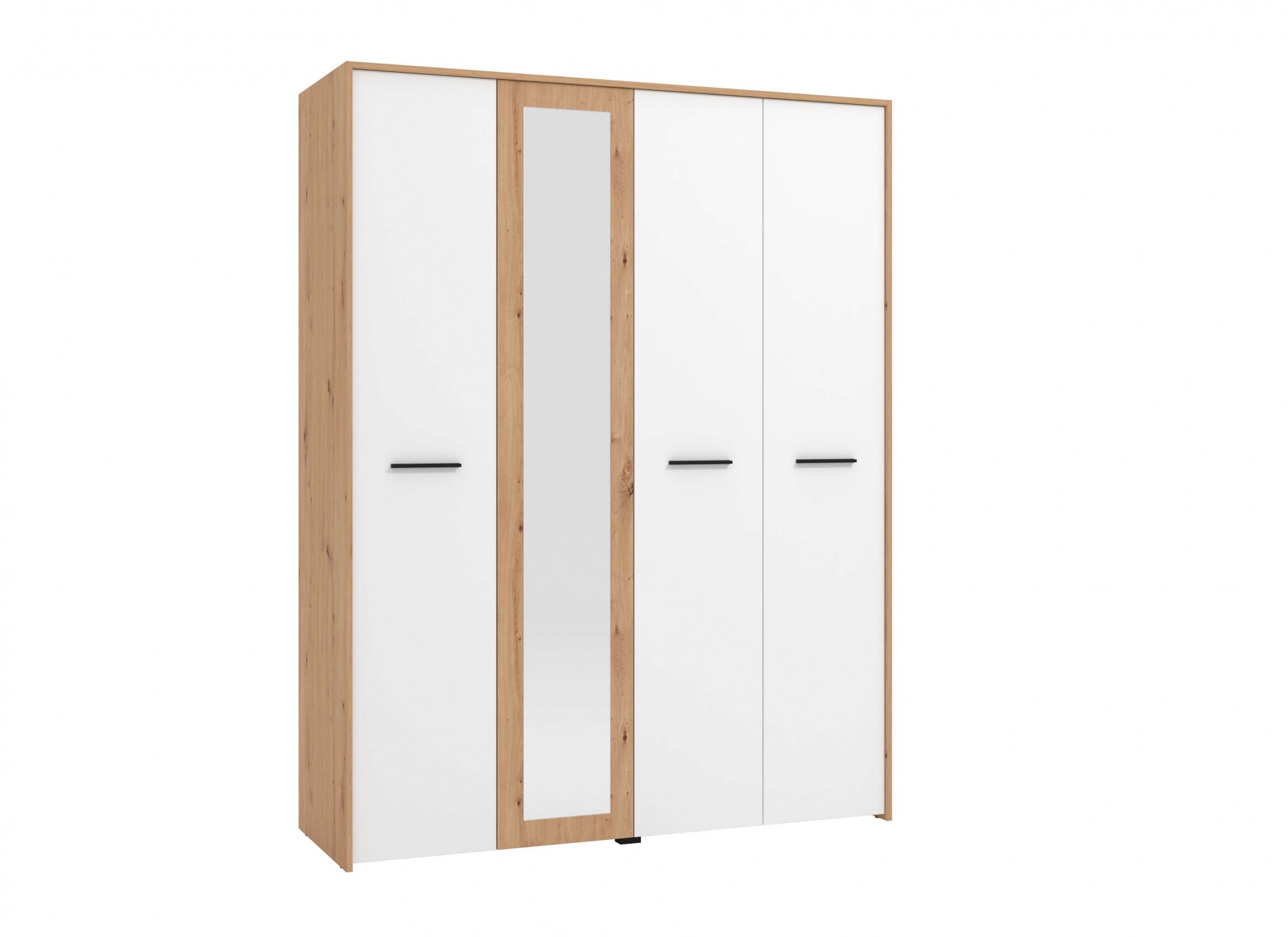 Home affaire Kleiderschrank "Varadero, 2 moderne Farbkombinationen mit schwarzen Griffen" mit 1 Spiegeltür, in den Breiten 119 und 157cm, FSC-zertifiziert