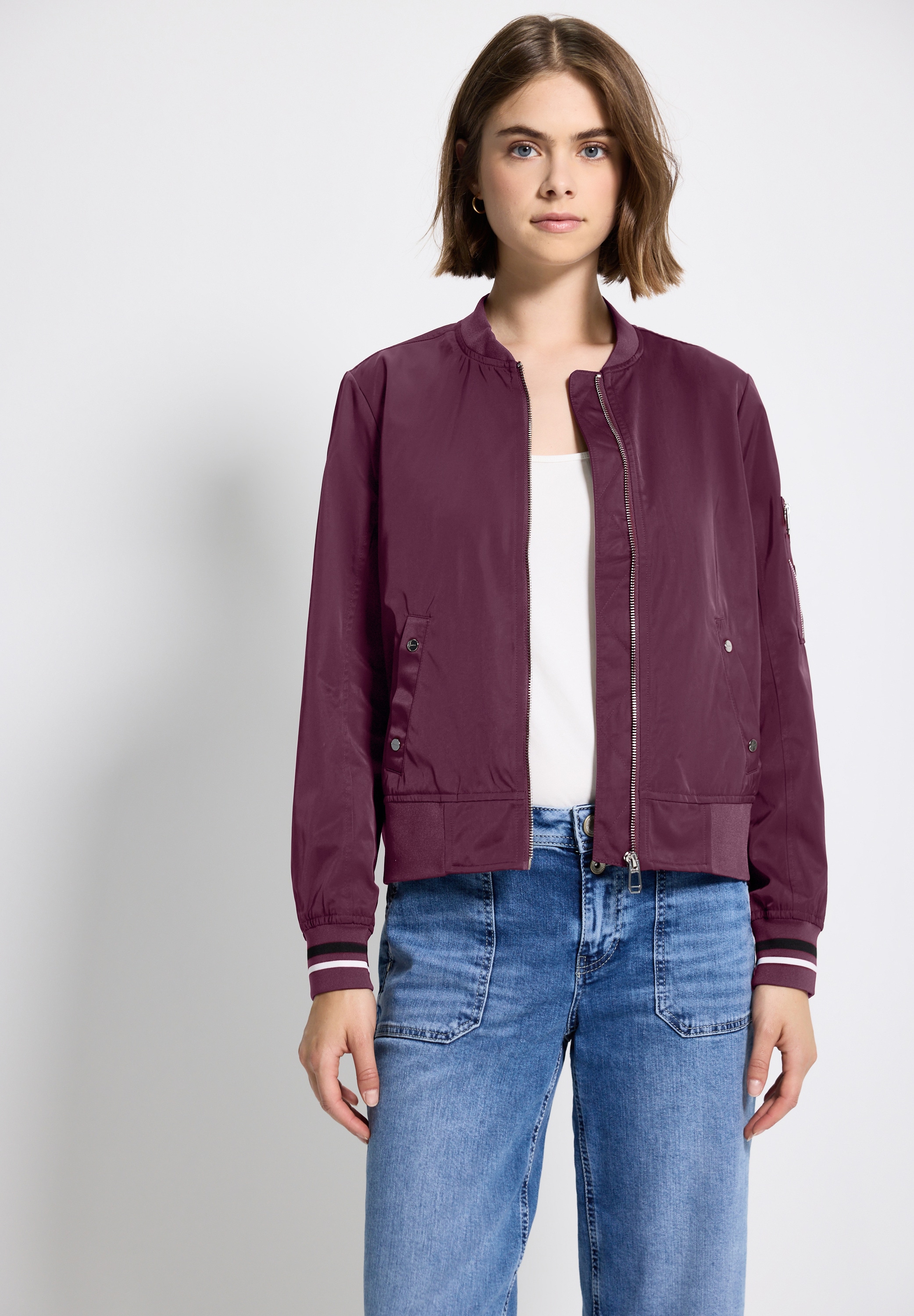 STREET ONE STUDIO Blouson, ohne Kapuze, mit Stehkragen günstig online kaufen