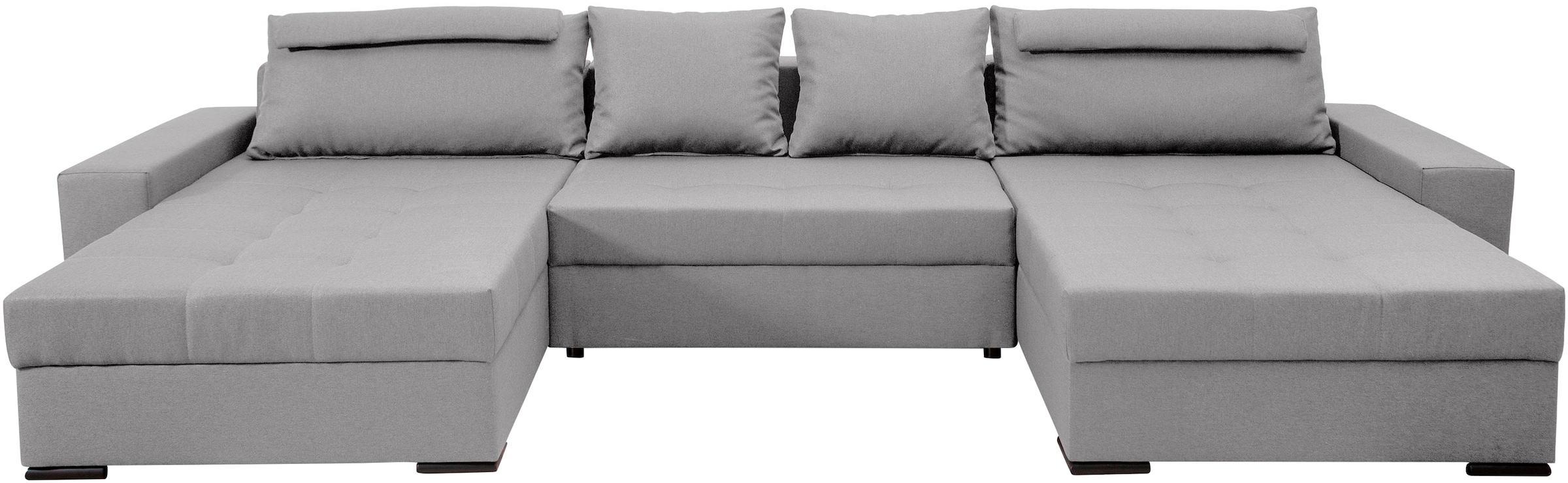 COLLECTION AB Wohnlandschaft »XXXL-Josy Relax U-Form Breite 352 cm, mit 2 gleich großen Recamieren«, inkl. Bettfunktion, Bettkasten, mit 4 Rückenkissen in zwei Größen