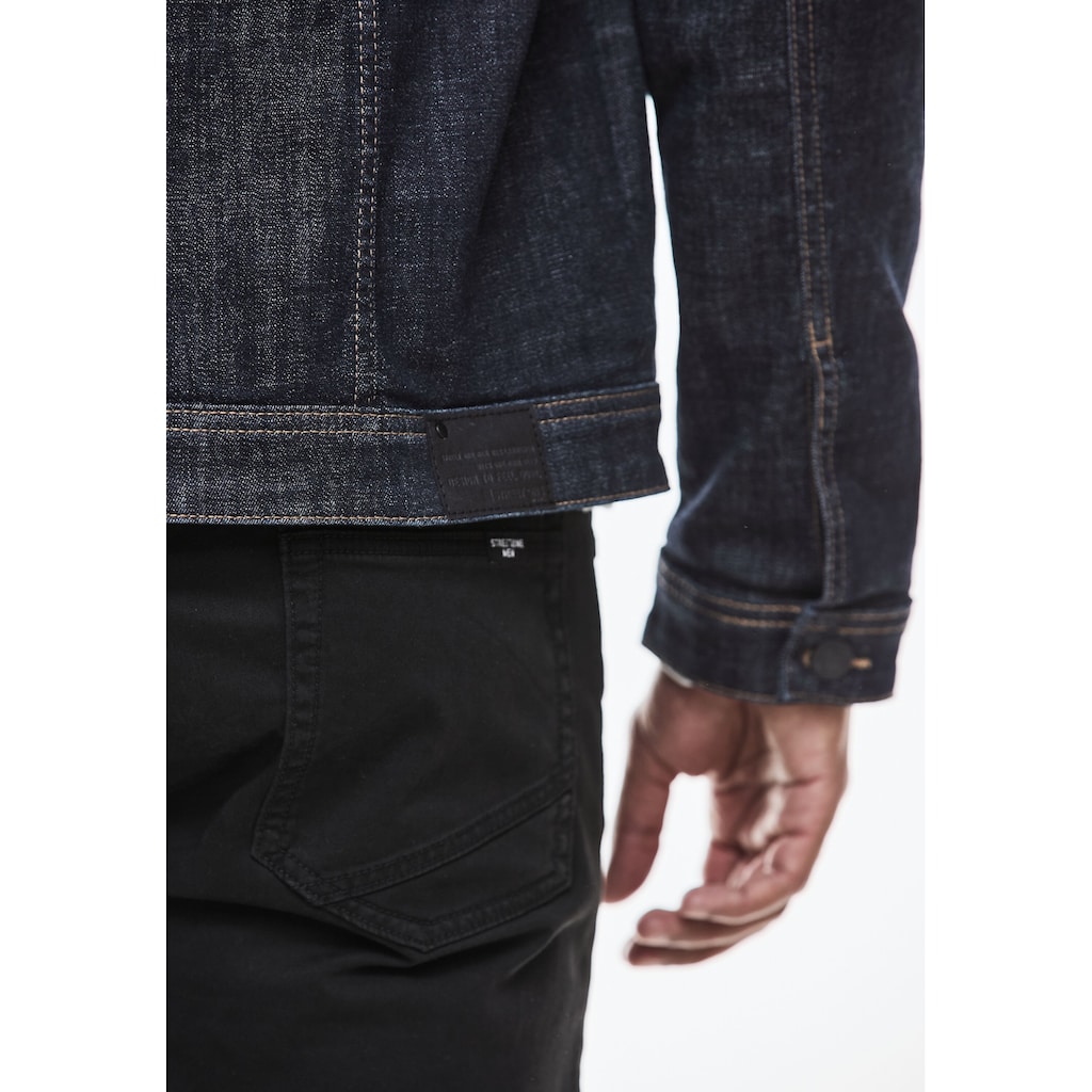 STREET ONE MEN Jeansjacke, ohne Kapuze, mit Brusttaschen