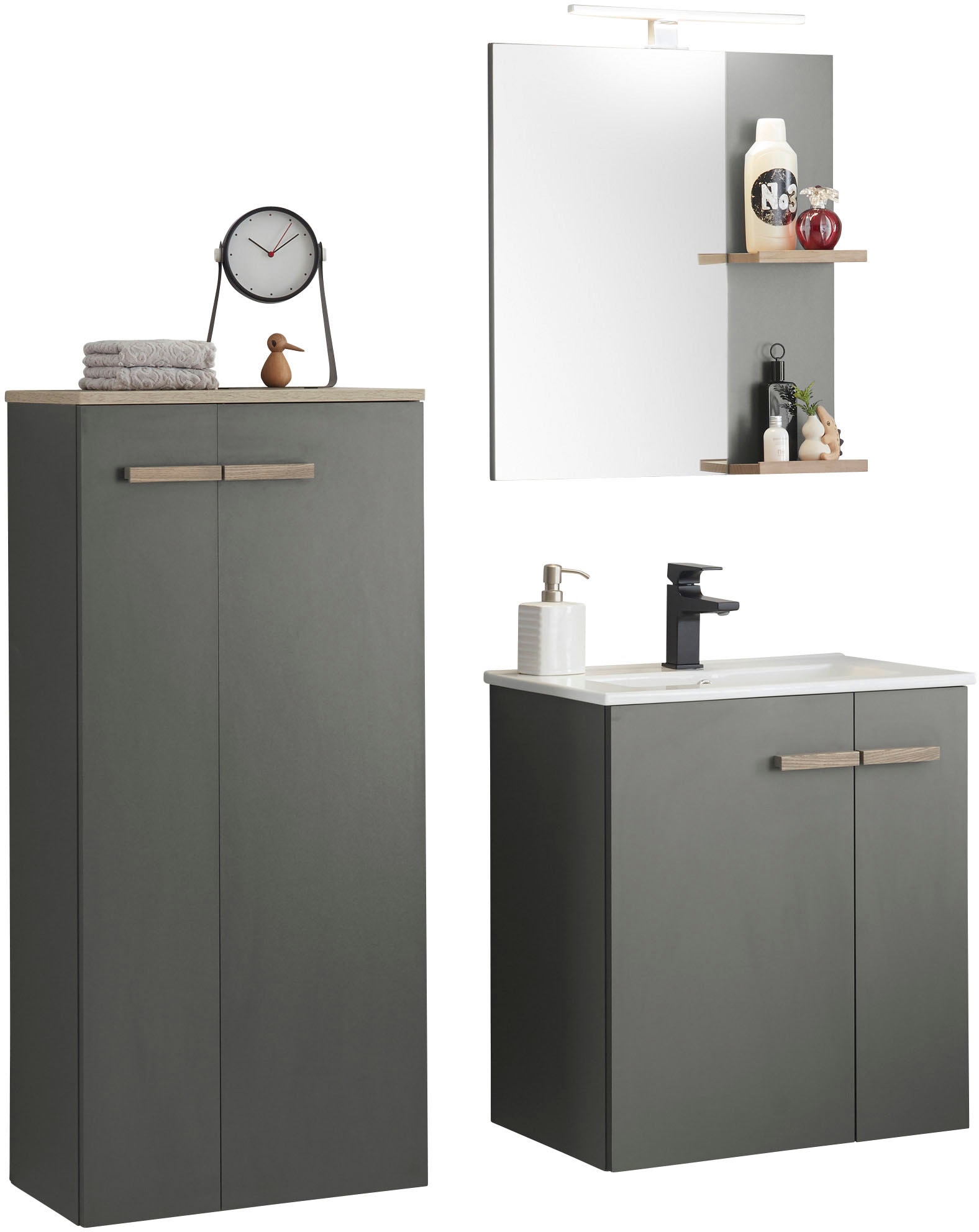 Places of Style Badmöbel-Set "SOLiD, Badmöbel-Set, Bad im modernen Design, günstig online kaufen