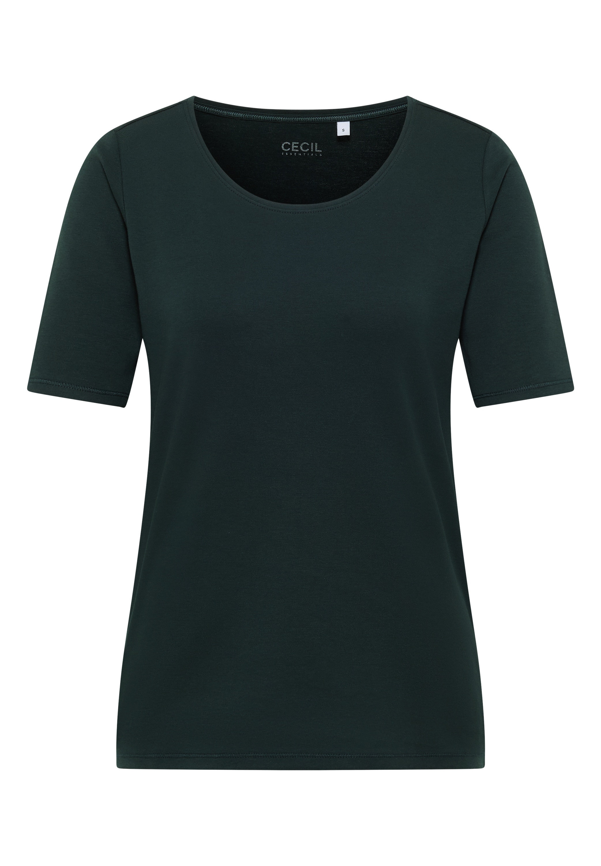 Cecil Rundhalsshirt »Style Lena«, mit Halbärmeln