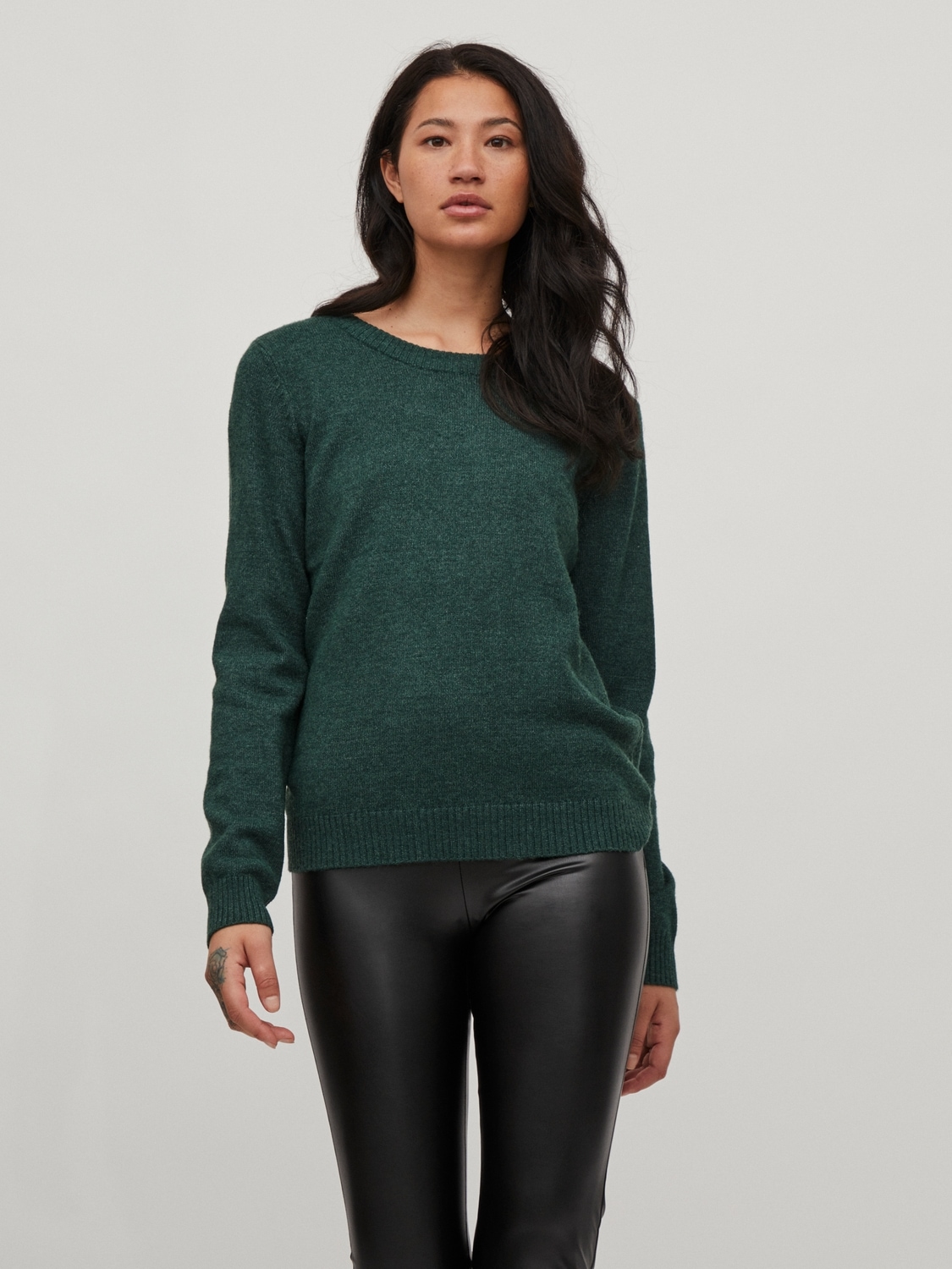 Vila Rundhalspullover "VIRIL O-NECK L/S KNIT TOP - NOOS"