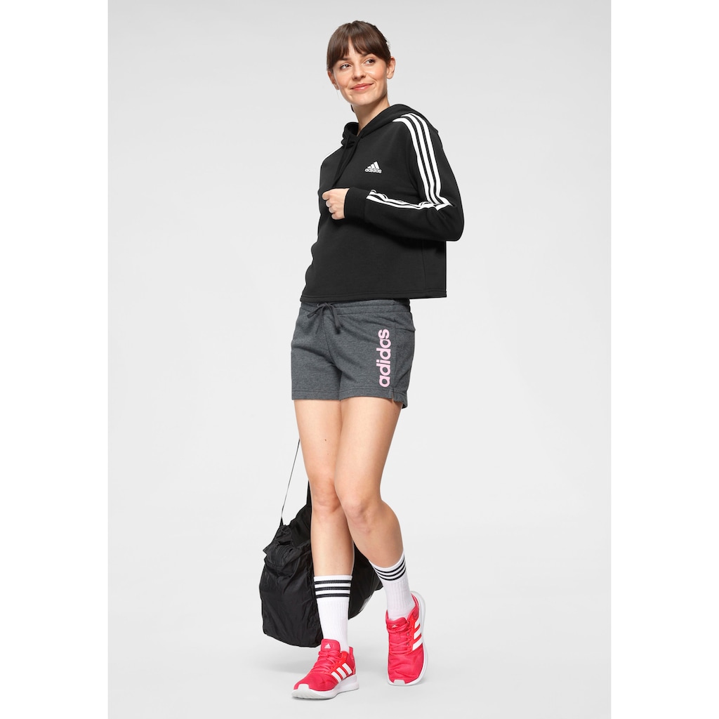 adidas Sportswear Kapuzensweatshirt »ESSENTIALS 3-STREIFEN CROPPED HOODIE«