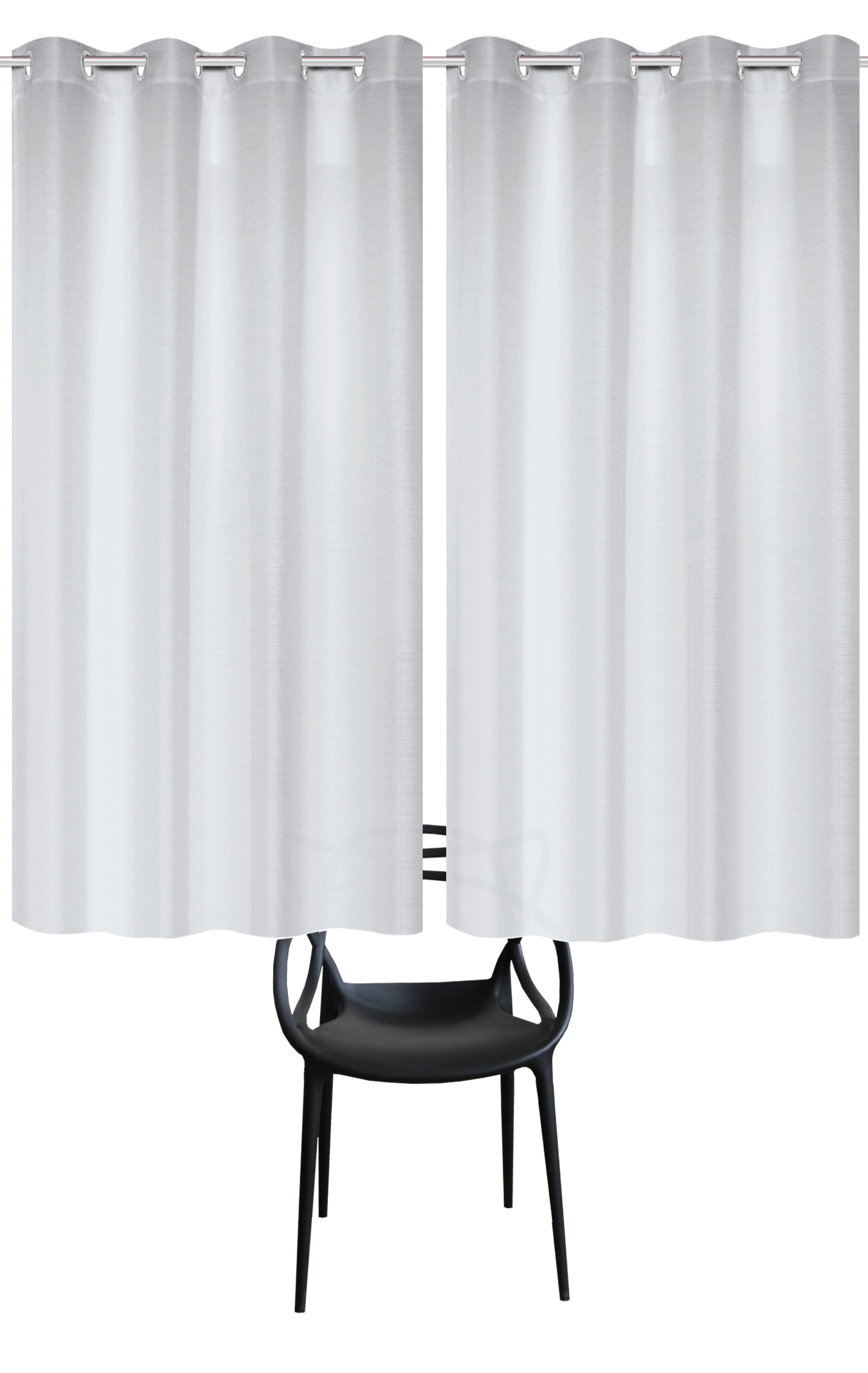 Thumbnail - Home Basics Vorhang "BENOGA 2er SET" Ösen 2 Stk. tlg. SET, Ösenschal, Uni, Dekostruktur