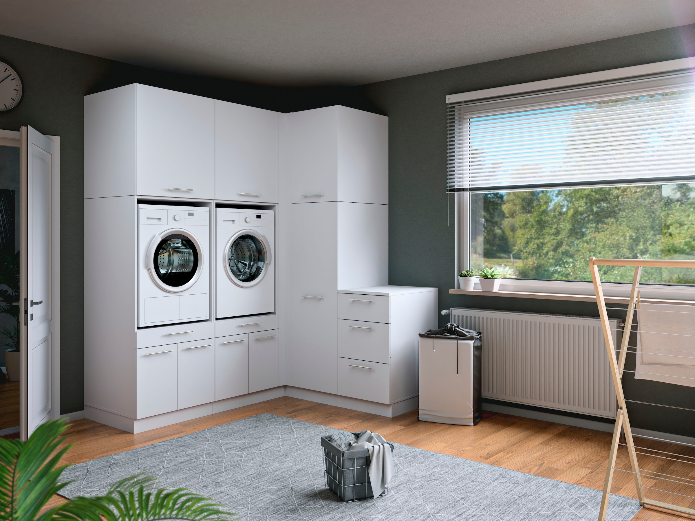 Laundreezy Mehrzweckschrank-Set »Laundreezy, 6-tlg. Mehrzweckschrank-Set B/H/T 203/238/68 cm« 6 Stk. tlg.