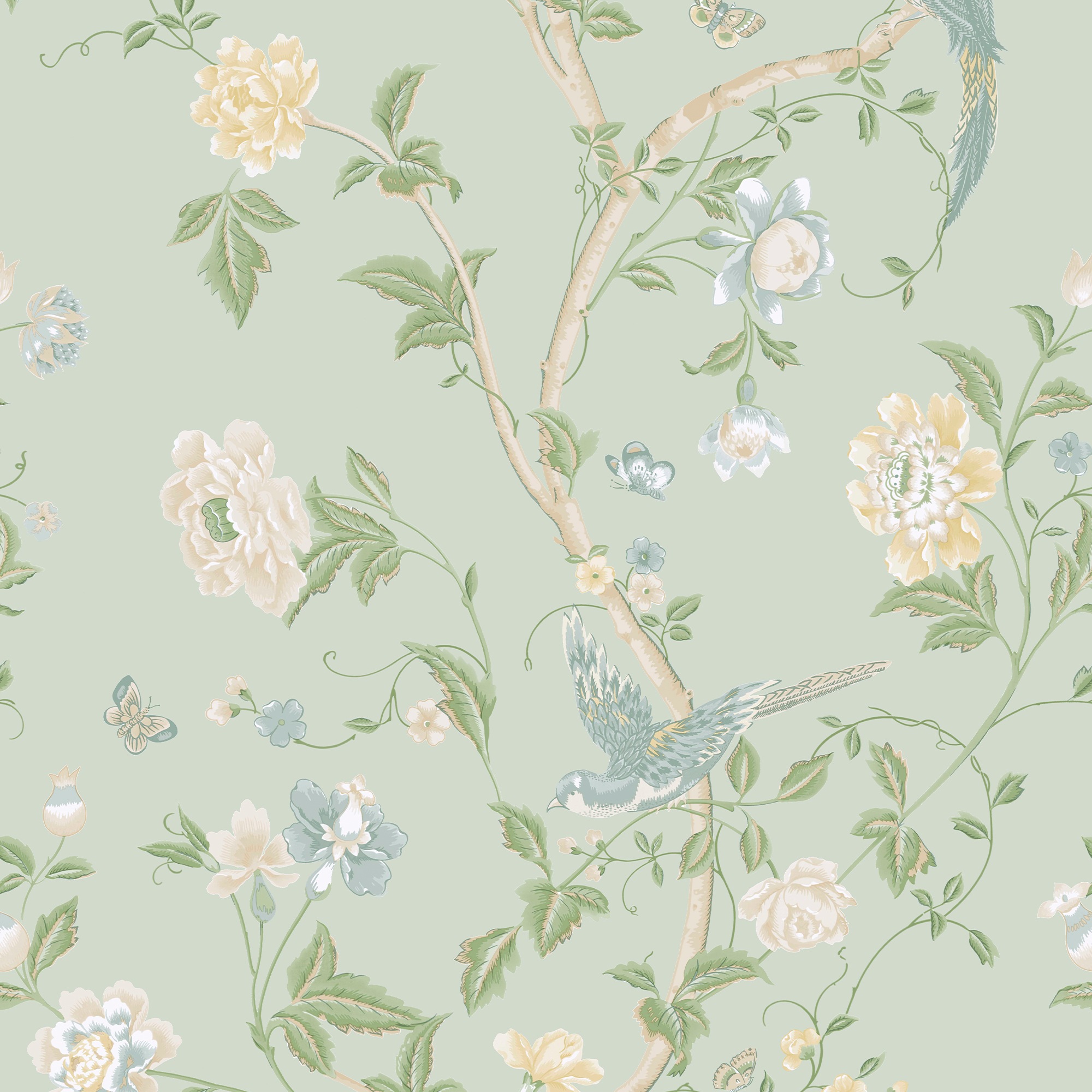 LAURA ASHLEY Vliestapete »Pointon Fields«, geblümt, 10mx52cm (ca. 5m2)