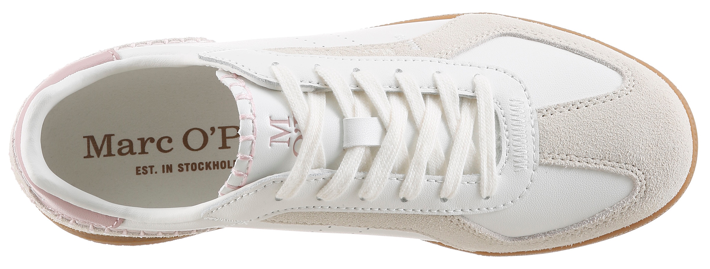 Marc O'Polo Sneaker »Charlie W«  Schnürschuh, Halbschuh, Freizeitsneaker mit Logoschriftzug