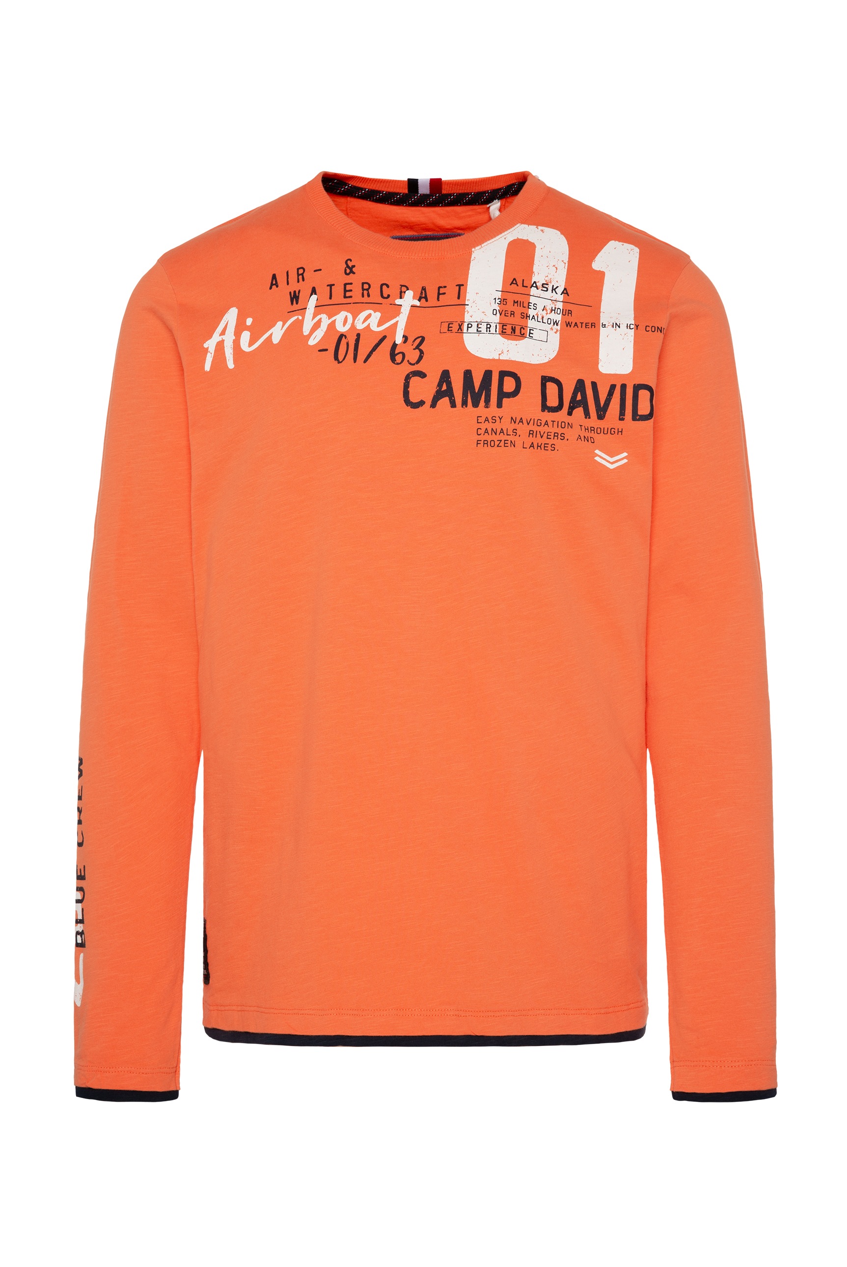 CAMP DAVID Langarmshirt, mit Necktape