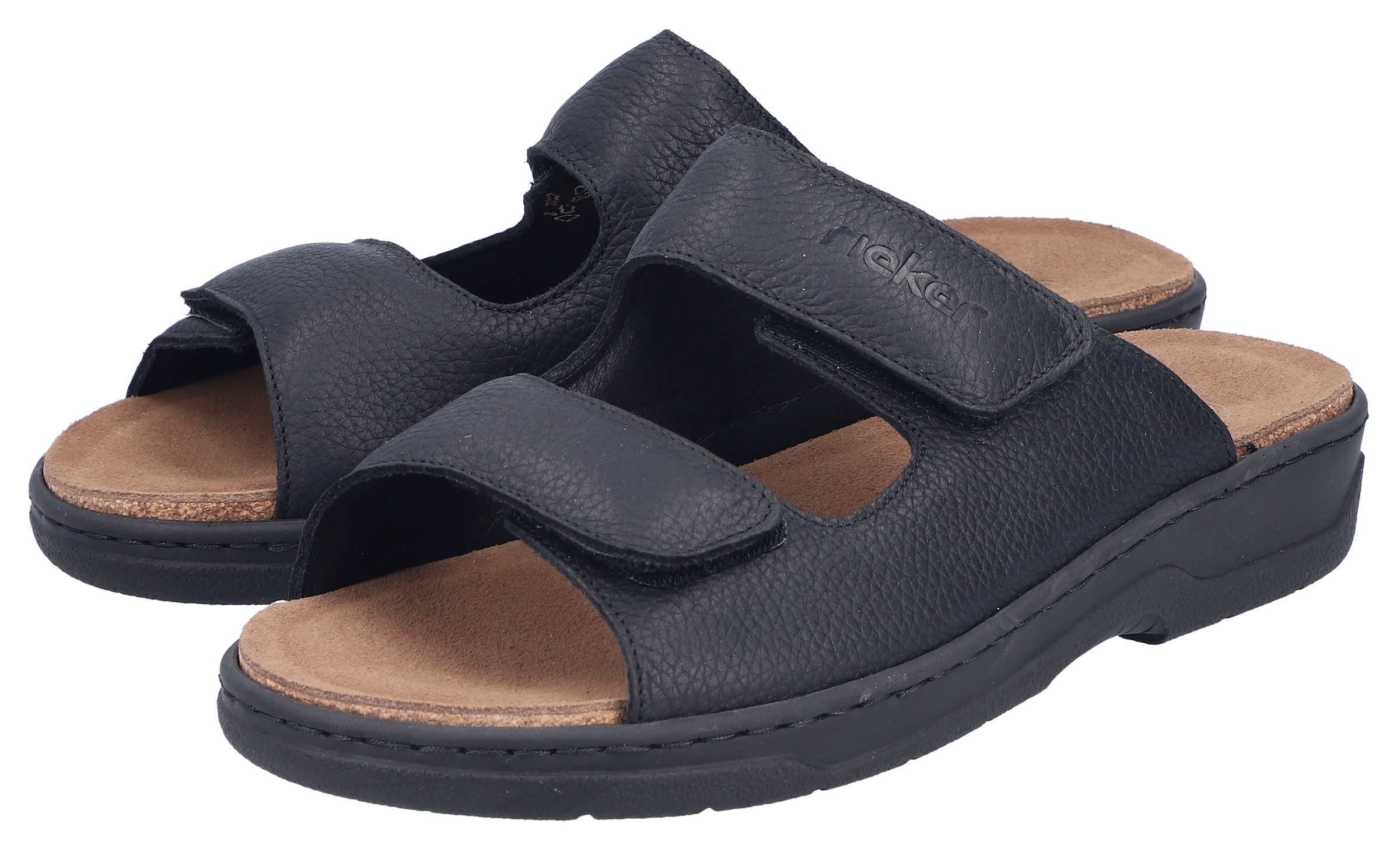 Rieker Pantolette Sommerschuh, Hausschuh mit Klettverschlüsse günstig online kaufen