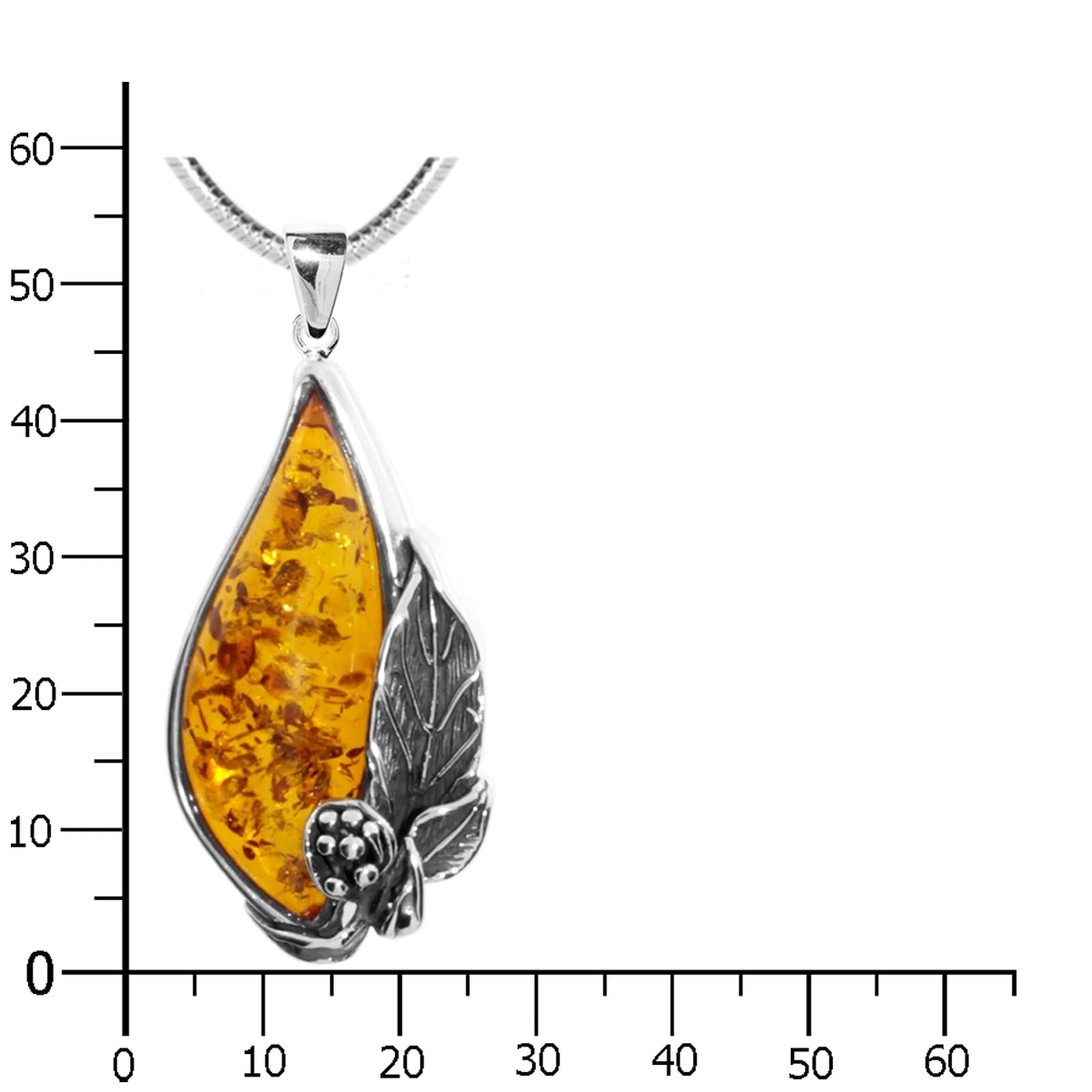 OSTSEE-SCHMUCK Kette mit Anhänger »Ostsee-Schmuck Kette mit Anhänger Jana 52«, (2 tlg.)